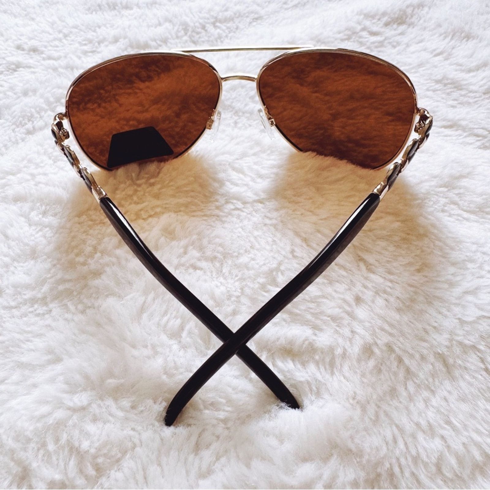Other Brooklyn Brown Sleek Aviator Sunglasses Size ONE SIZE - 2 Thumbnail