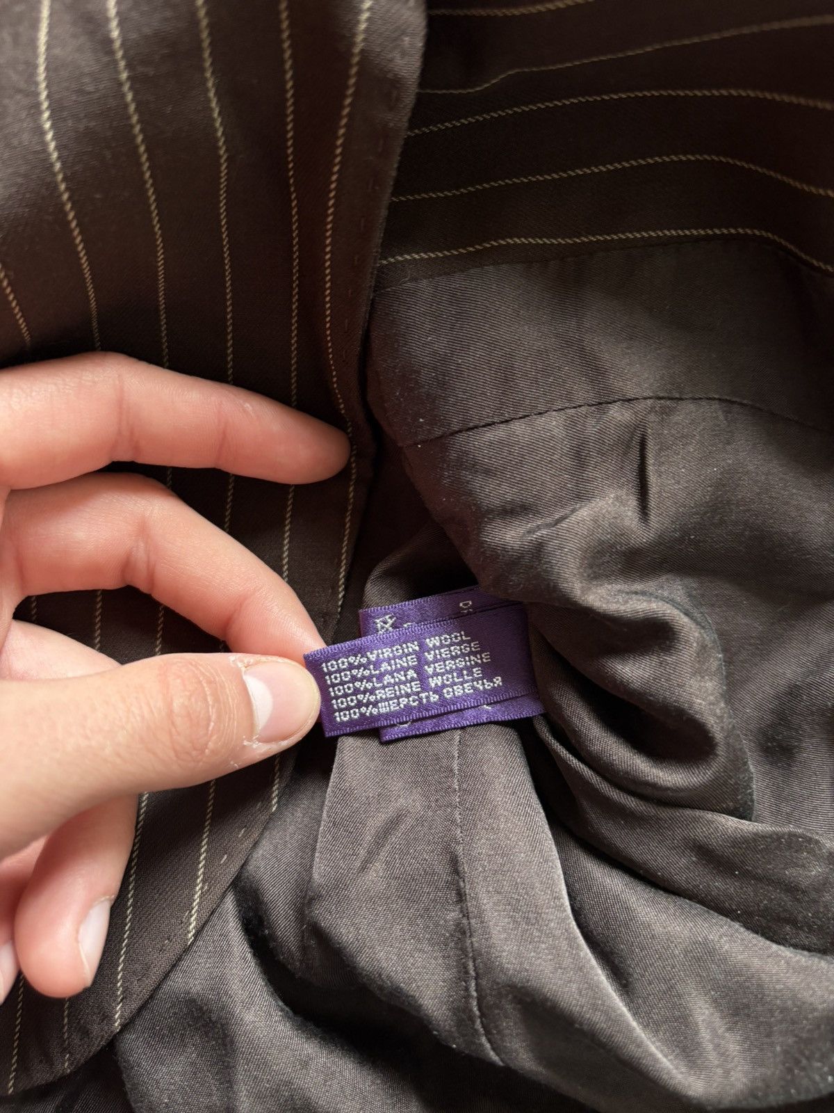 Ralph Lauren Purple Label Ralph Lauren Purple Label Luxury Striped Wool Blazer Jacket Size XS / US 0-2 / IT 36-38 - 9 Thumbnail