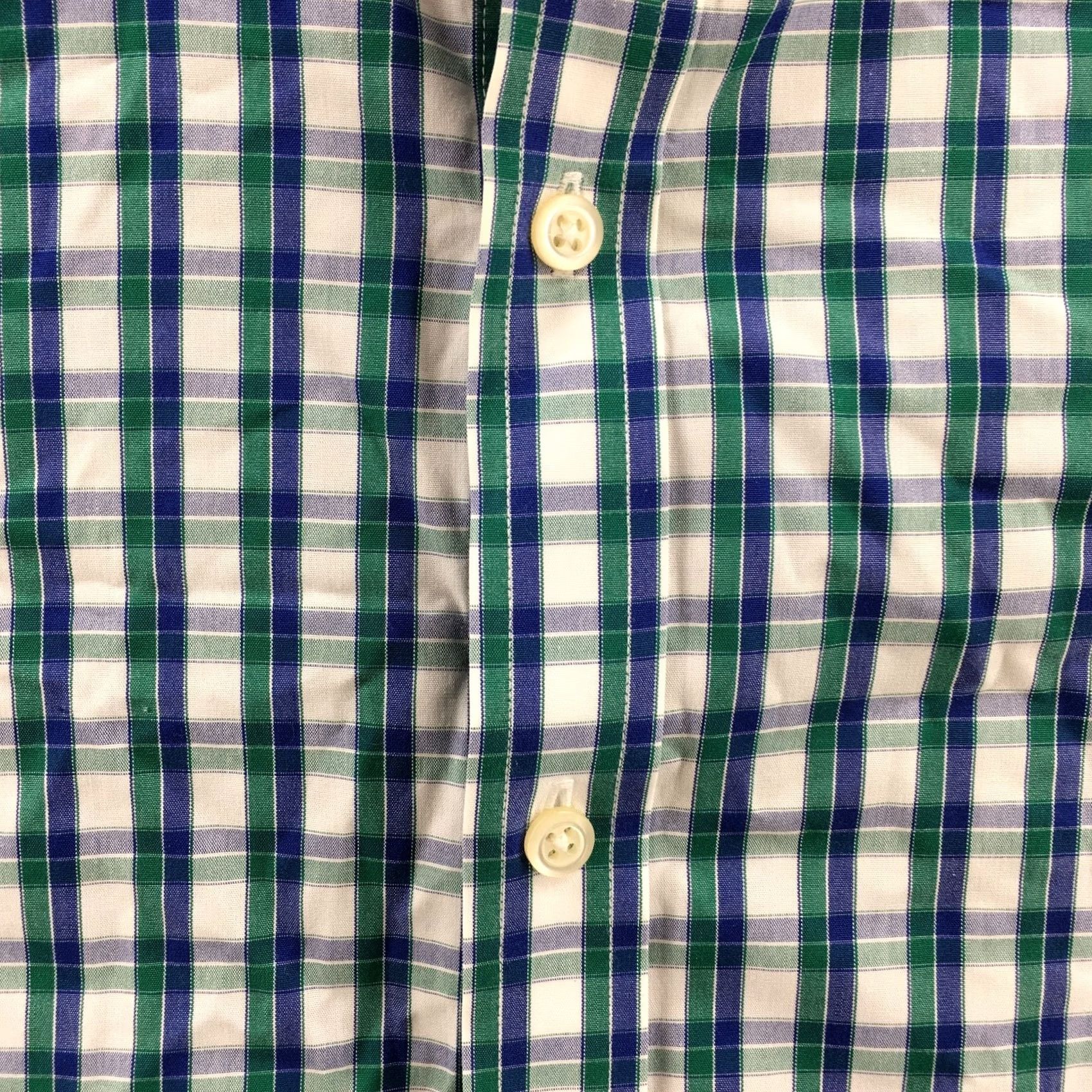 Banana Republic Banana Republic Button-Up Dress Shirt Mens M Multicolor Collared Long Sleeves Shirt Mens Regular Multicolor Plaid Button-Up Non-Iron All Seasons Size 40R - 4 Thumbnail