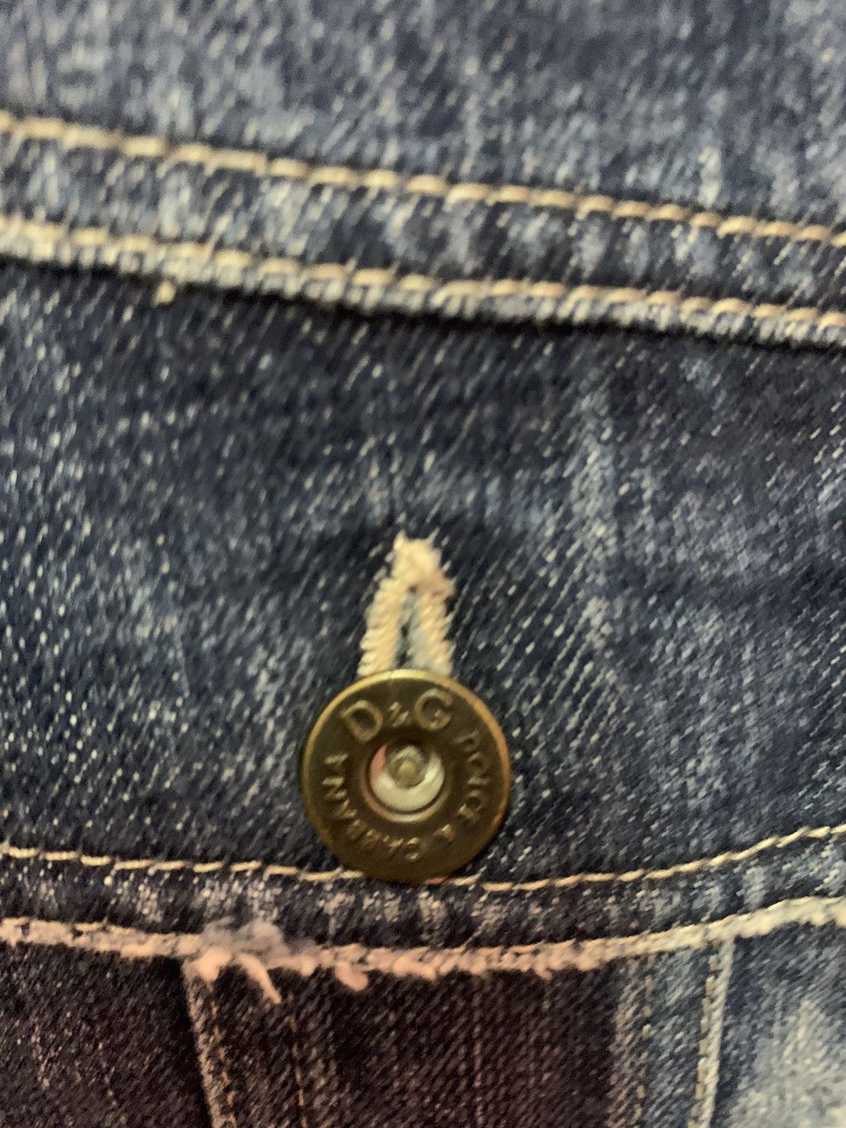 Dolce & Gabbana × Vintage RARE!! Denim Jacket DOLCE & GABBANA Size US M / EU 48-50 / 2 - 5 Thumbnail