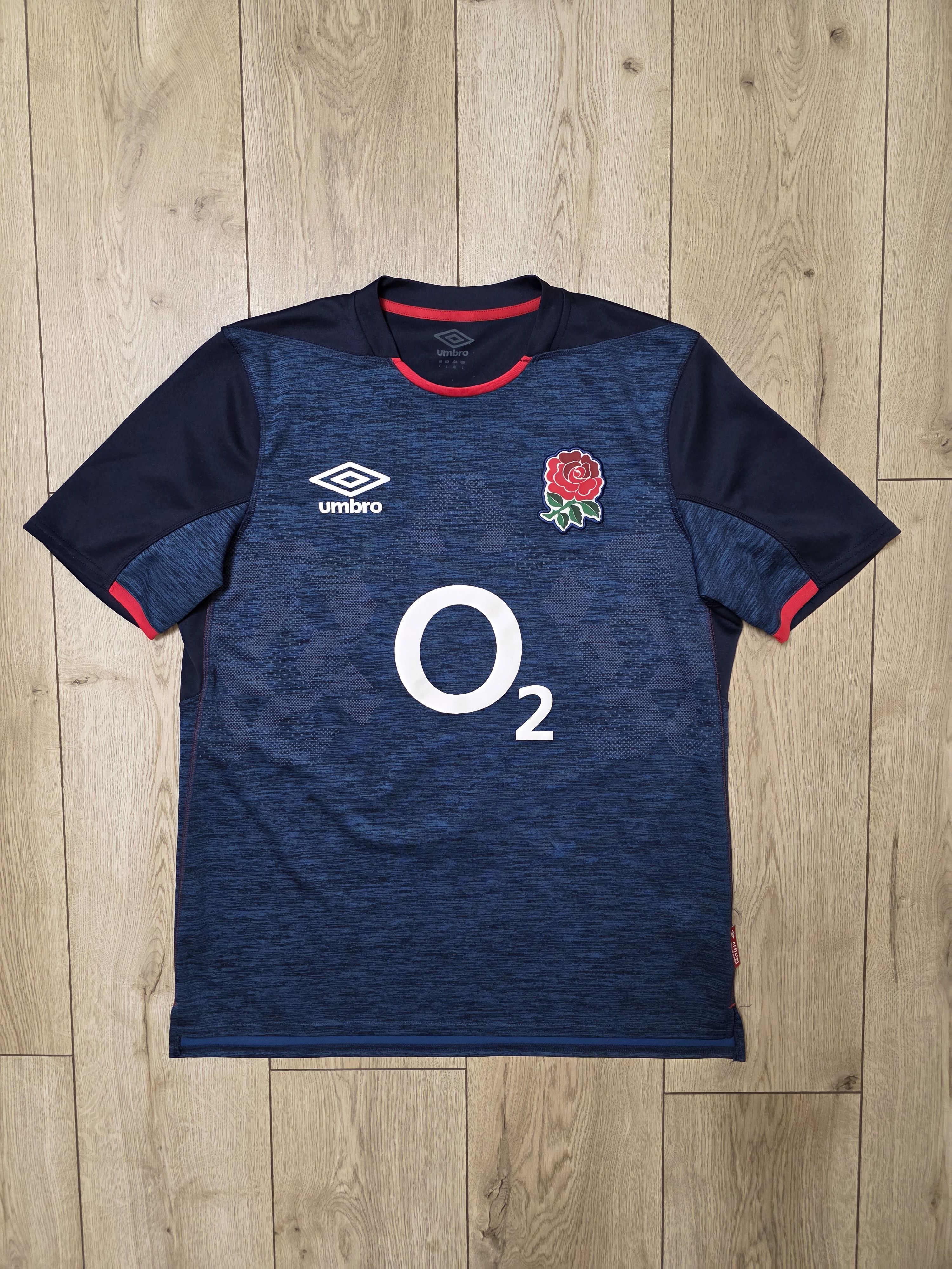 Umbro ENGLAND RUGBY JERSEY ENGLAND RUGBY SHIRT BLUE O2 Size US L / EU 52-54 / 3 - 1 Thumbnail