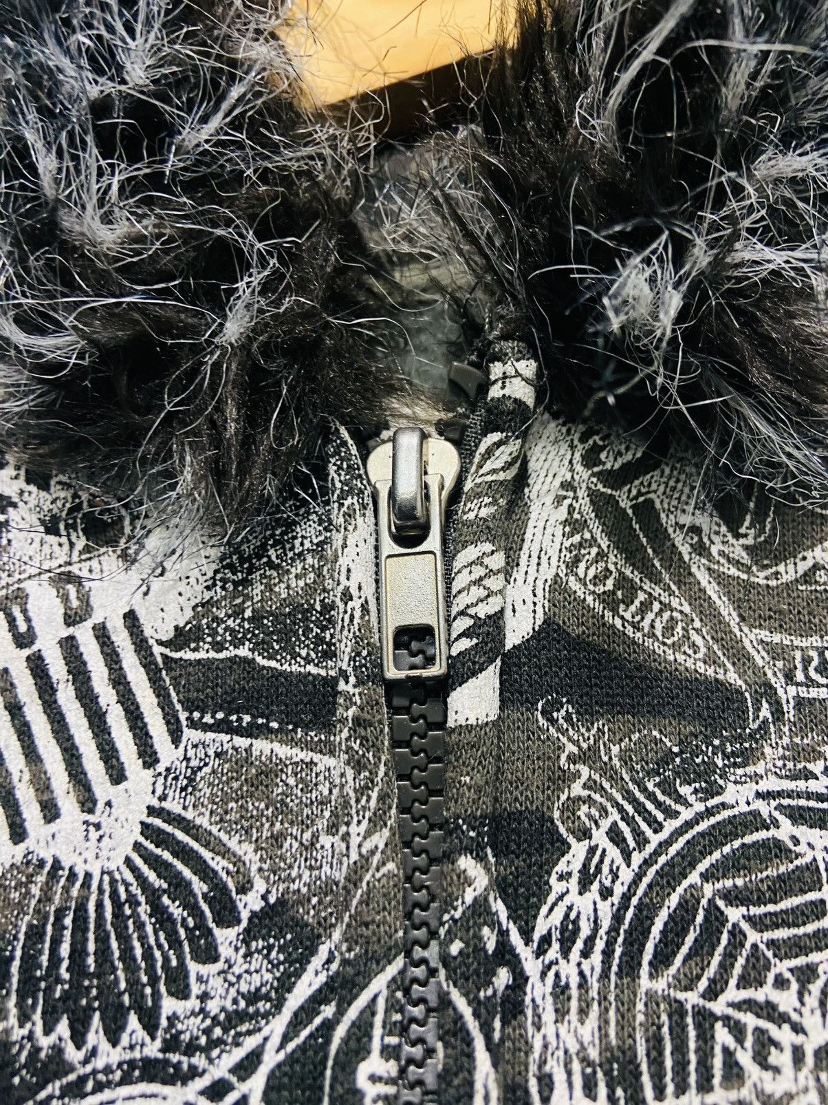 Splendid Splendid Satisfaction Camo Hoodie Faux Fur Hood Y2K Grunge Size US L / EU 52-54 / 3 - 10 Thumbnail