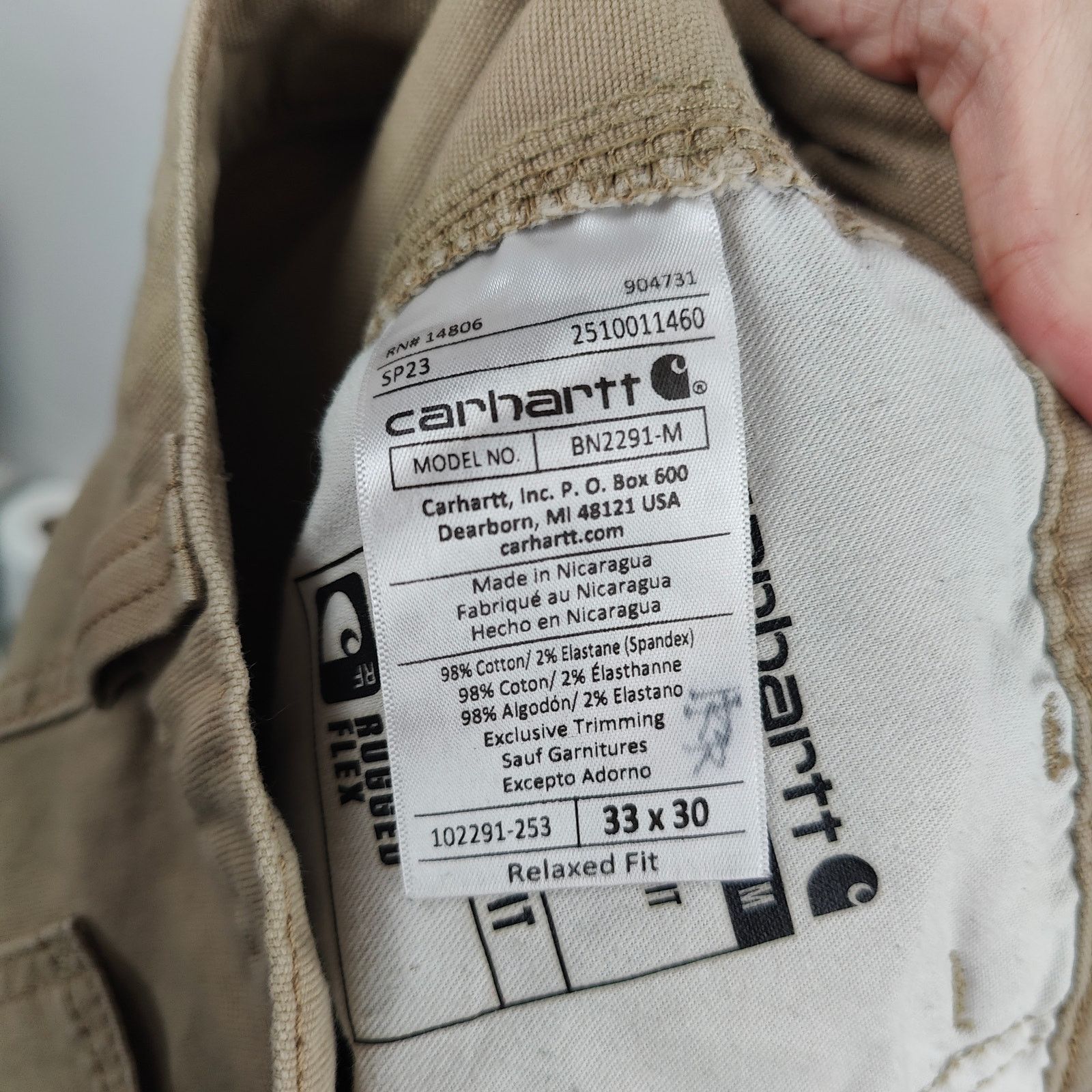 Carhartt Carhartt Rugged Flex Relaxed Fit Canvas Work Pants Mens 33 Size US 33 - 12 Thumbnail
