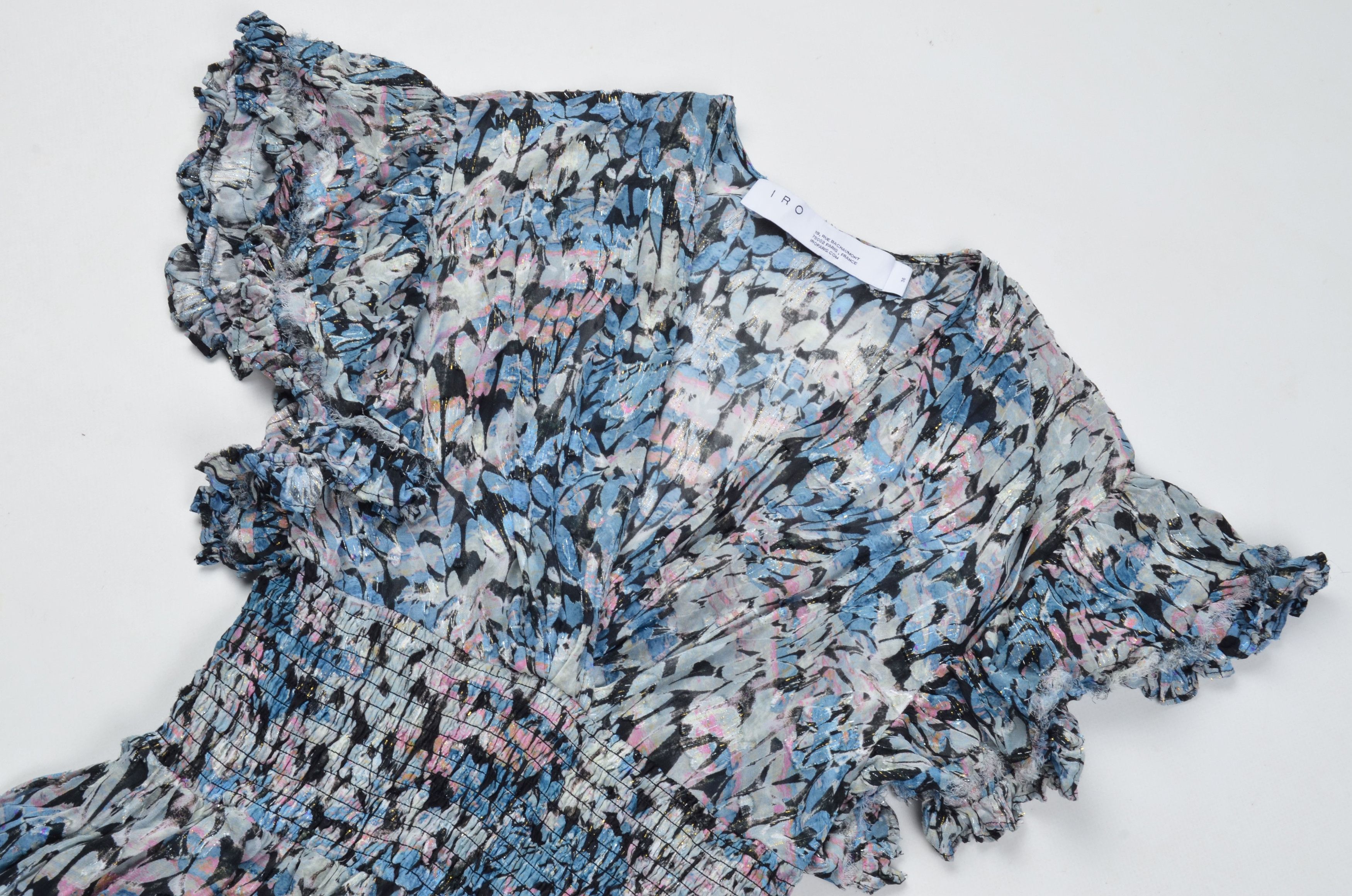 Iro IRO Multicolor Fairy V-Neck Wrap Mini Dress Size S / US 4 / IT 40 - 5 Thumbnail