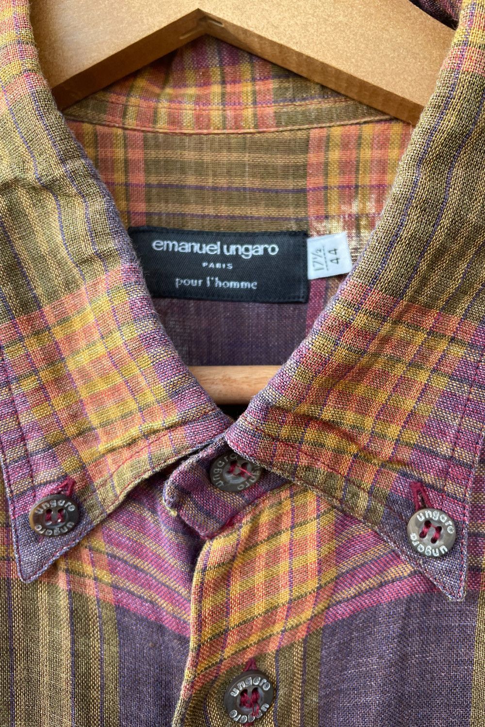 Emanuel Ungaro Emanuel Ungaro Vintage checked shirt size 44 Size US S / EU 44-46 / 1 - 2 Thumbnail