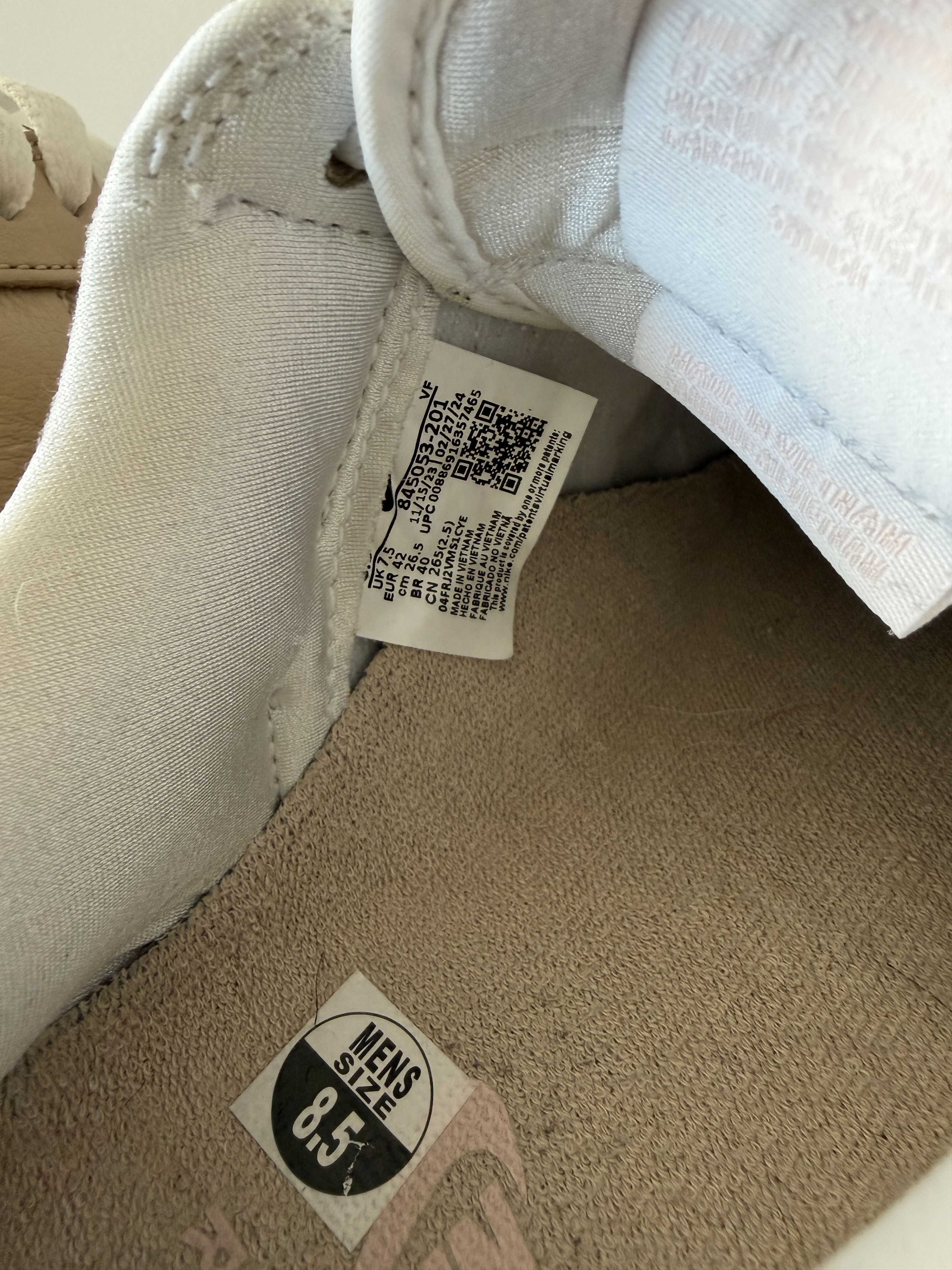 Nike Nike Air Force 1 Low Linen (2016/2024) Size US 8.5 / EU 41-42 - 5 Thumbnail