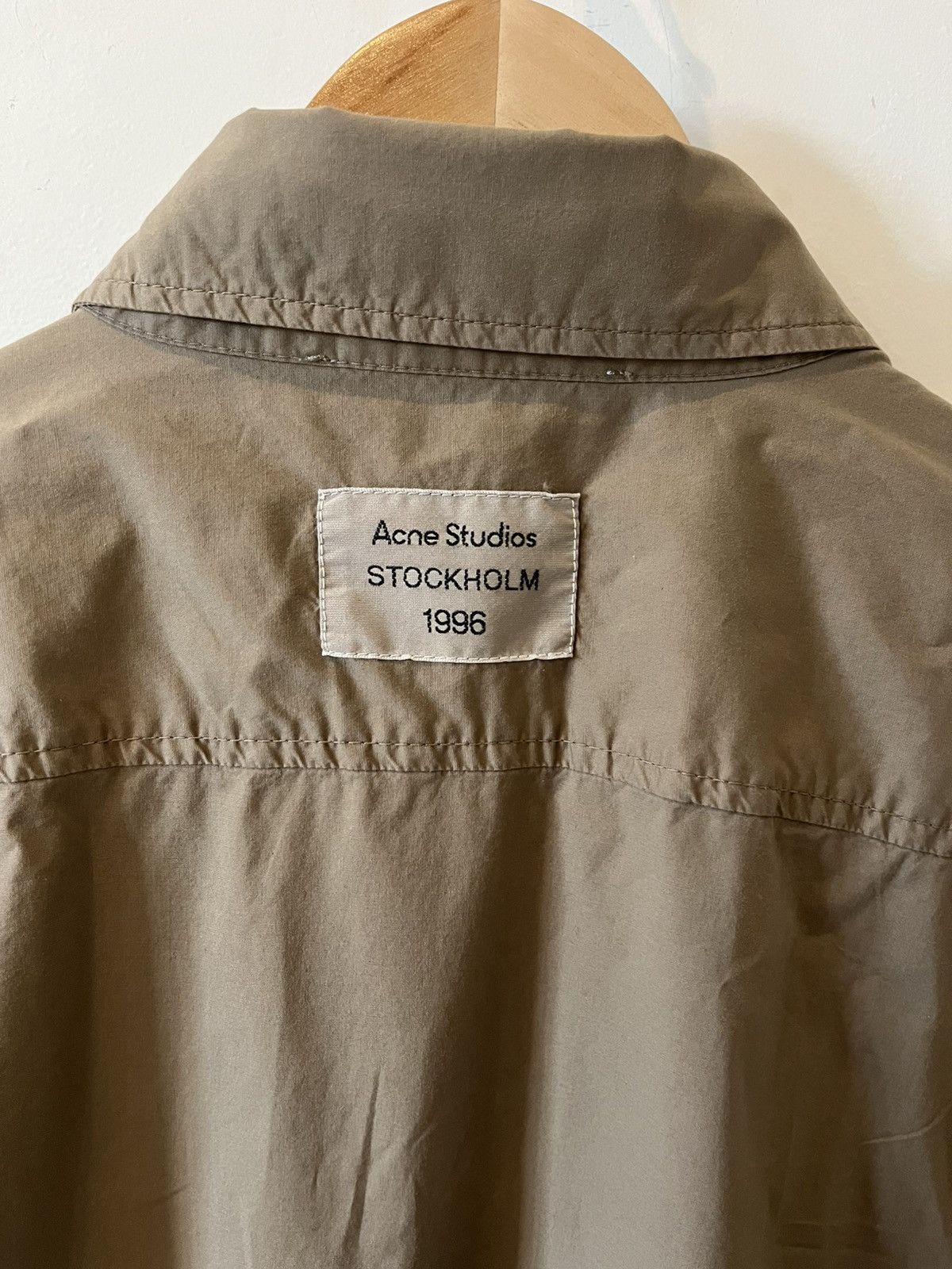 Acne Studios ACNE STUDIOS khaki safari shirt Size US M / EU 48-50 / 2 - 13 Thumbnail