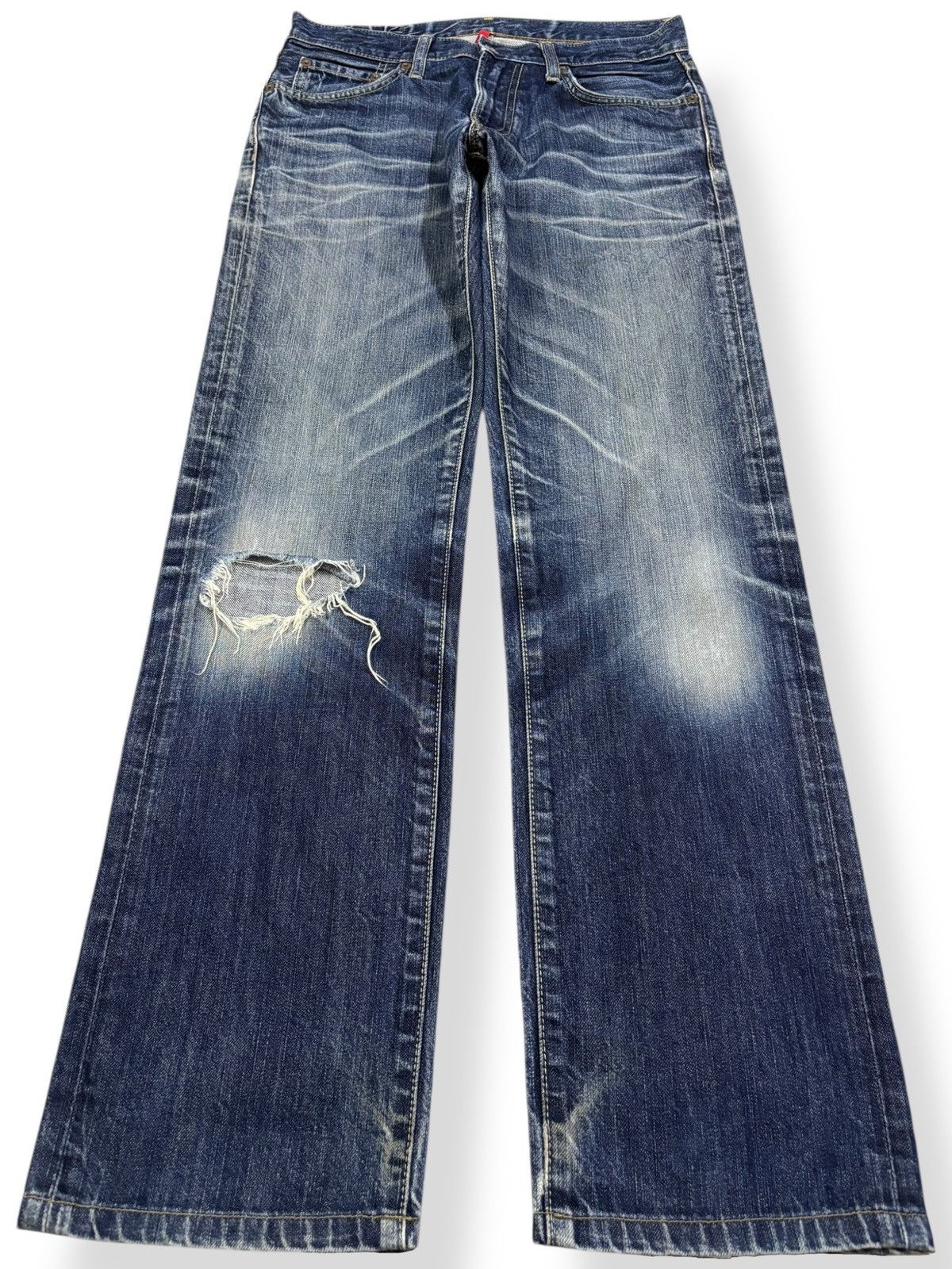 Undercover × Uniqlo Vintage Uniqlo S002 Regular Straight Distressed Grunge Jeans Size US 30 / EU 46 - 1 Thumbnail
