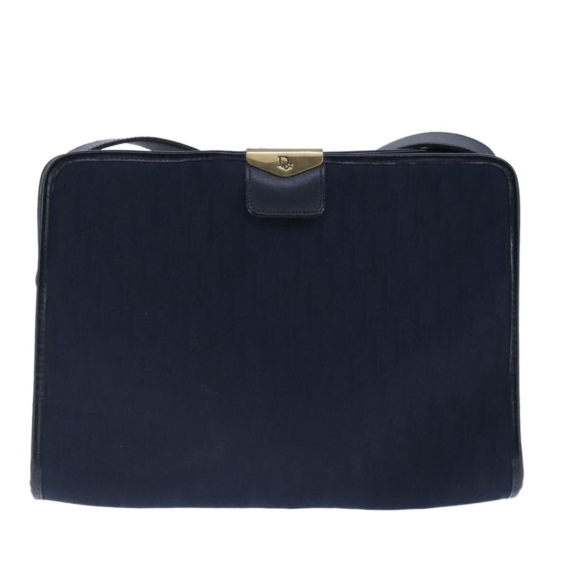 Dior DIOR Trotter Canvas Shoulder Bag Navy Gold Size ONE SIZE - 2 Thumbnail