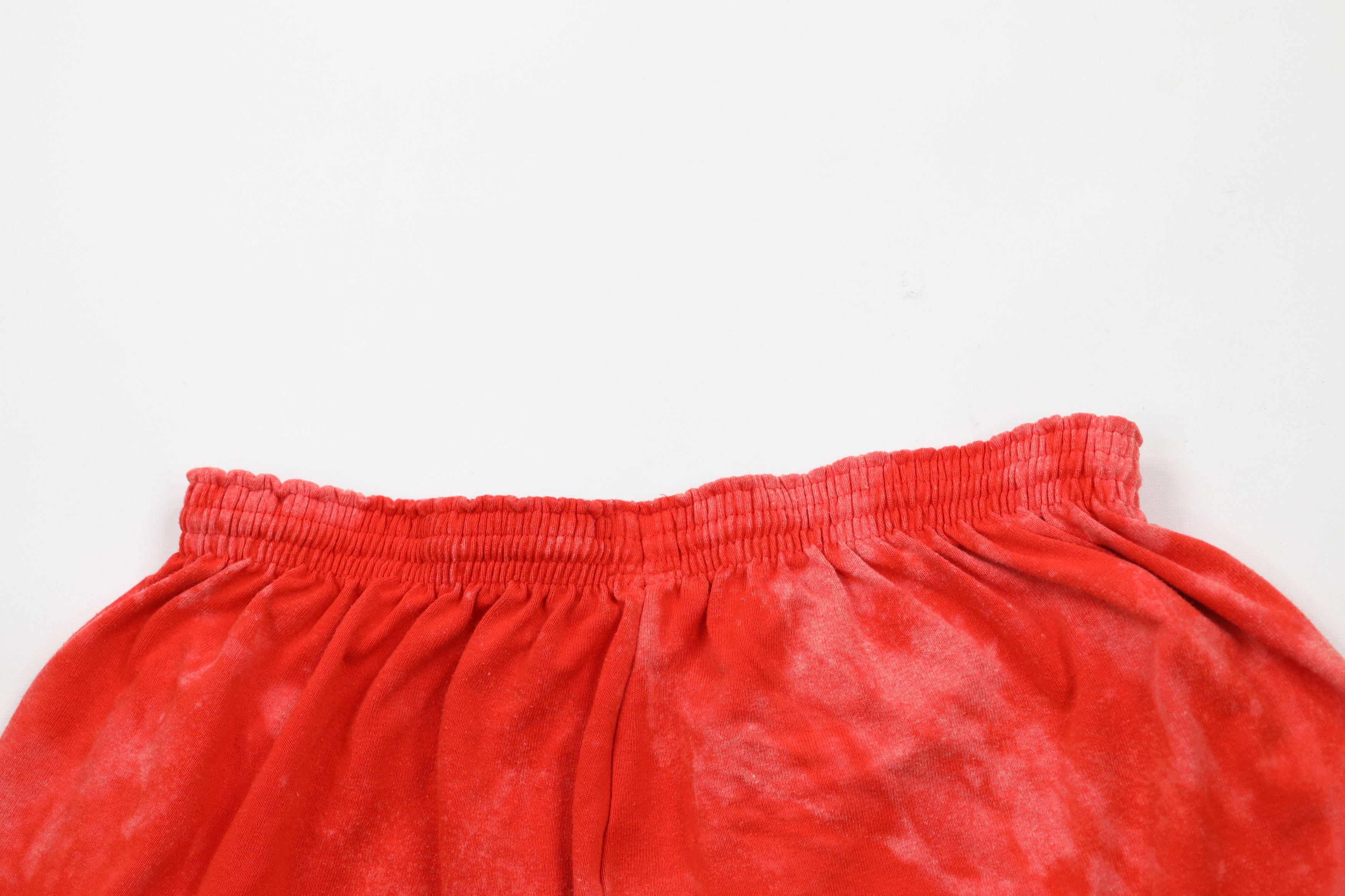 Champion × Vintage Vintage 90s Champion Spell Acid Wash Heavyweight Shorts Red Size US 38 / EU 54 - 7 Thumbnail