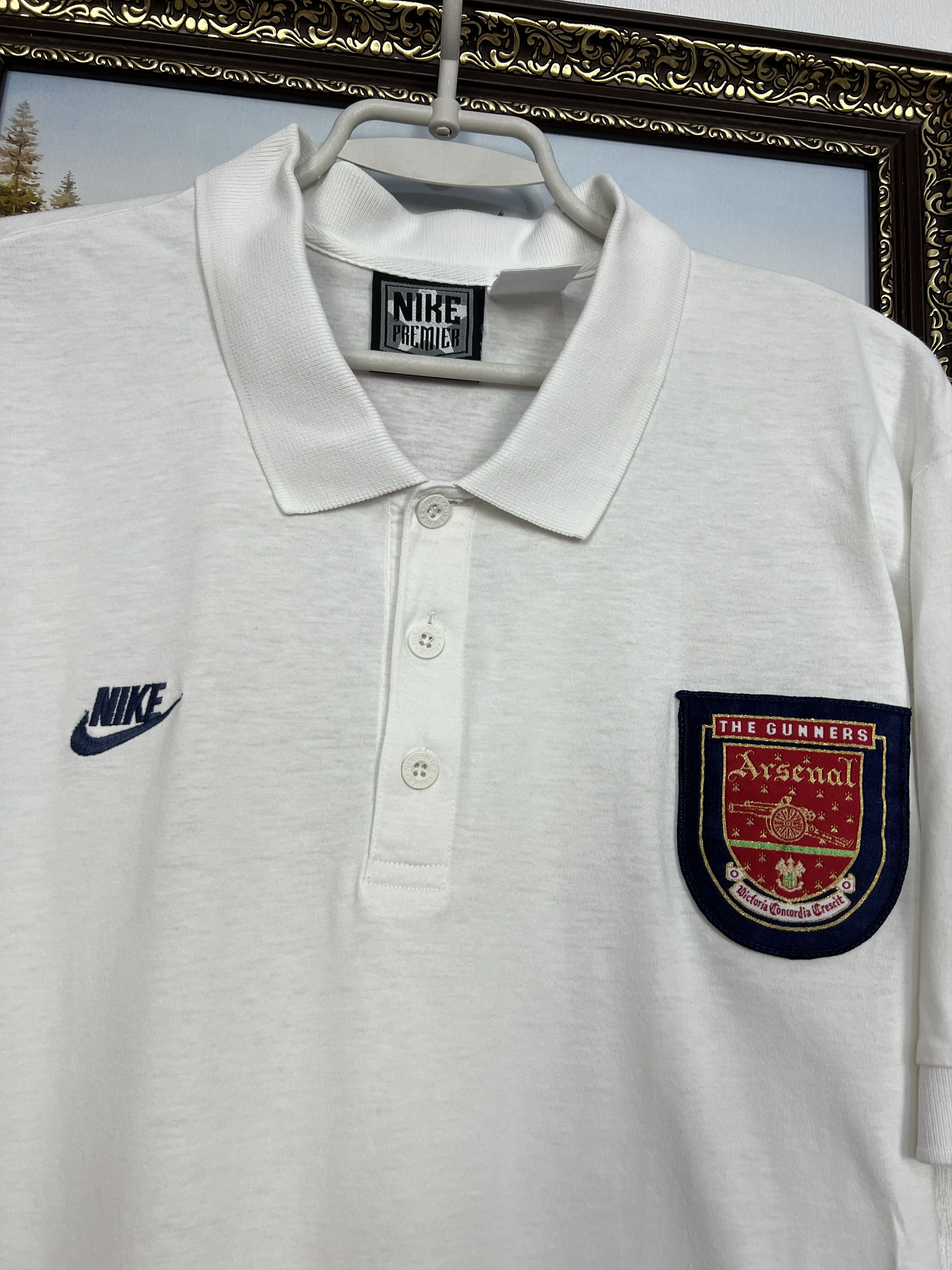 Nike Arsenal Football Train Shirt Polo Soccer Gunners Jersey Size US M / EU 48-50 / 2 - 3 Thumbnail