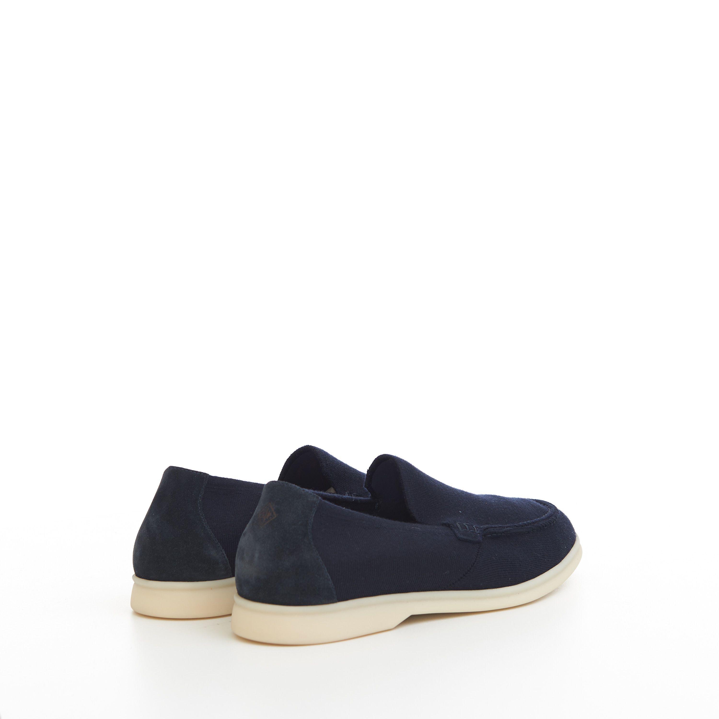 Loro Piana Summer Knitted Walk In Navy Blue Wish Wool Size US 7 / EU 40 - 7 Thumbnail