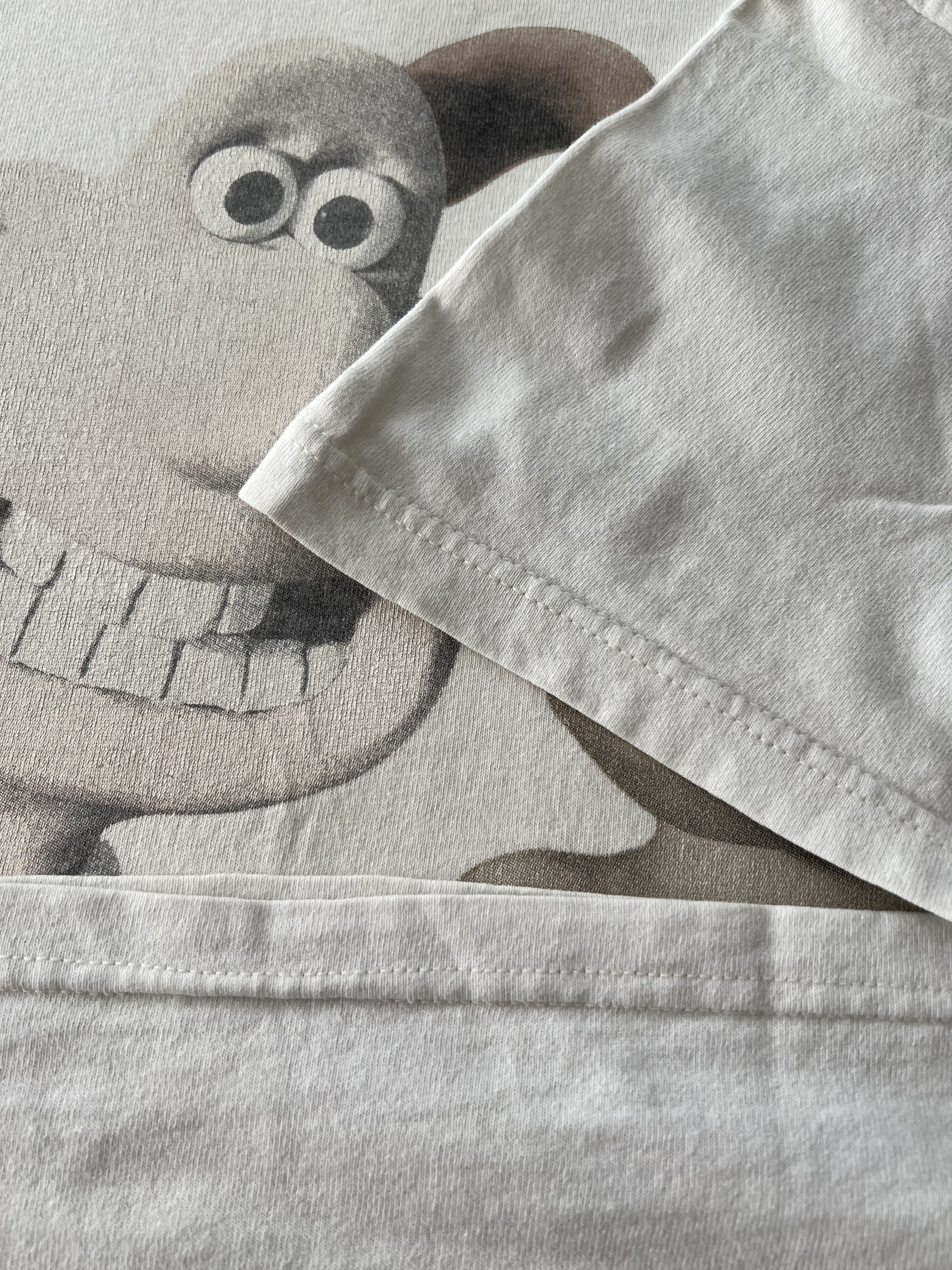 Cartoon Network Vintage 1989 Wallace and Gromit Cartoon White T-shirt Size US XL / EU 56 / 4 - 8 Thumbnail