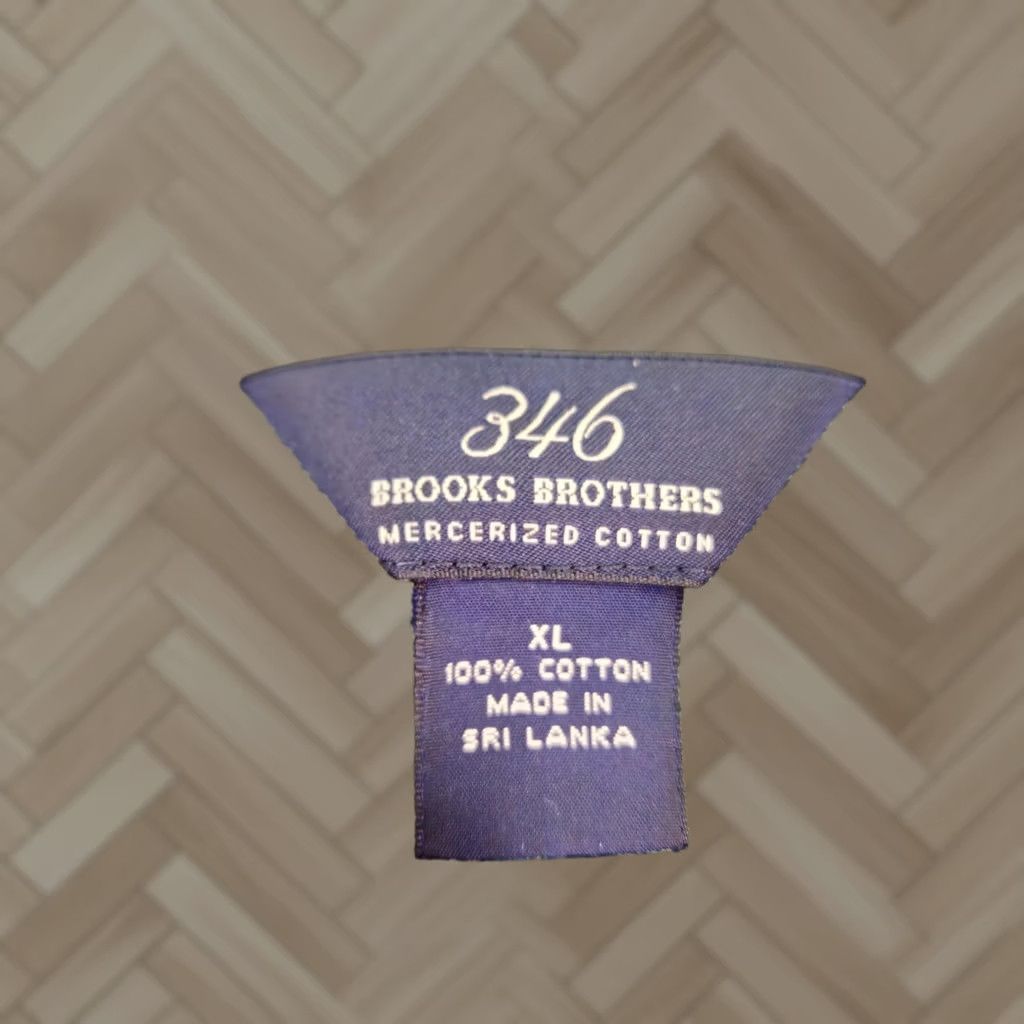 Brooks Brothers Polo Shirt Mens 1XL Green 346 Mercerized Cotton Knit Casual, Men's