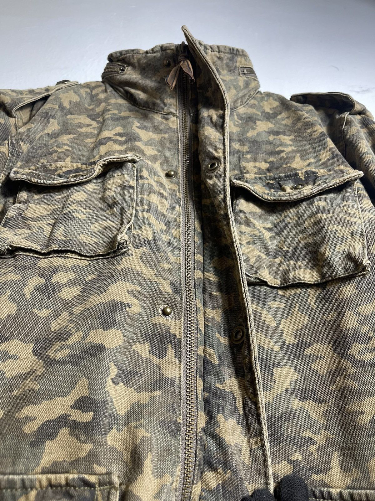 Japanese Brand Vintage Japanese Brand Rush Hour camo zipper jacket Size US M / EU 48-50 / 2 - 7 Thumbnail