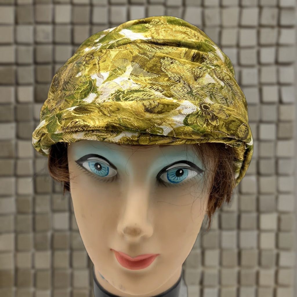 VINTAGE Miss Eileen Coifette Hat Women's Hat Gold Adult One Size - Main Image