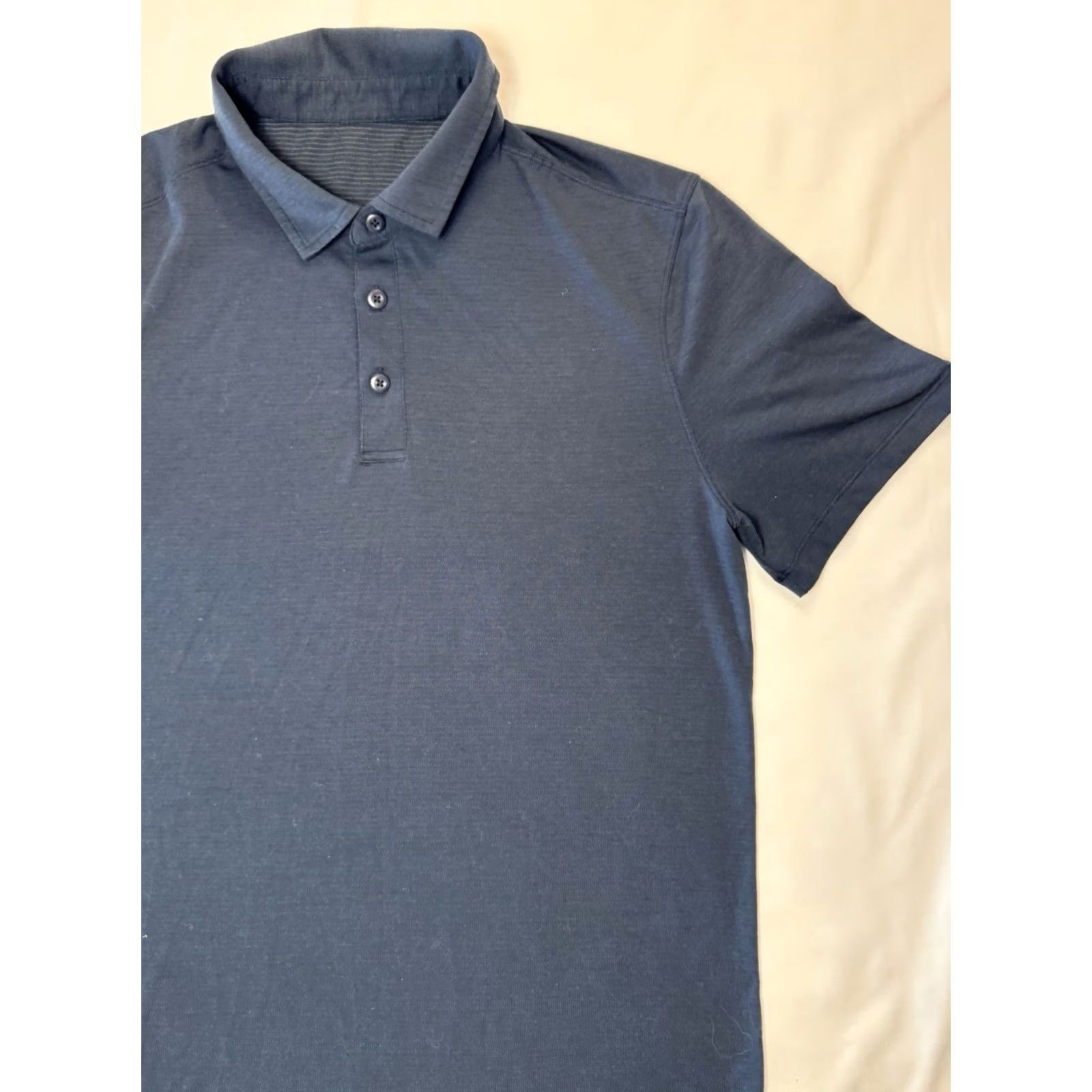 Lululemon Lululemon Evolution Polo Men M Blue Short Sleeve Athleisure Golf Tennis Walking Performance Polo Shirt Regular Fit Size US M / EU 48-50 / 2 - 2 Thumbnail