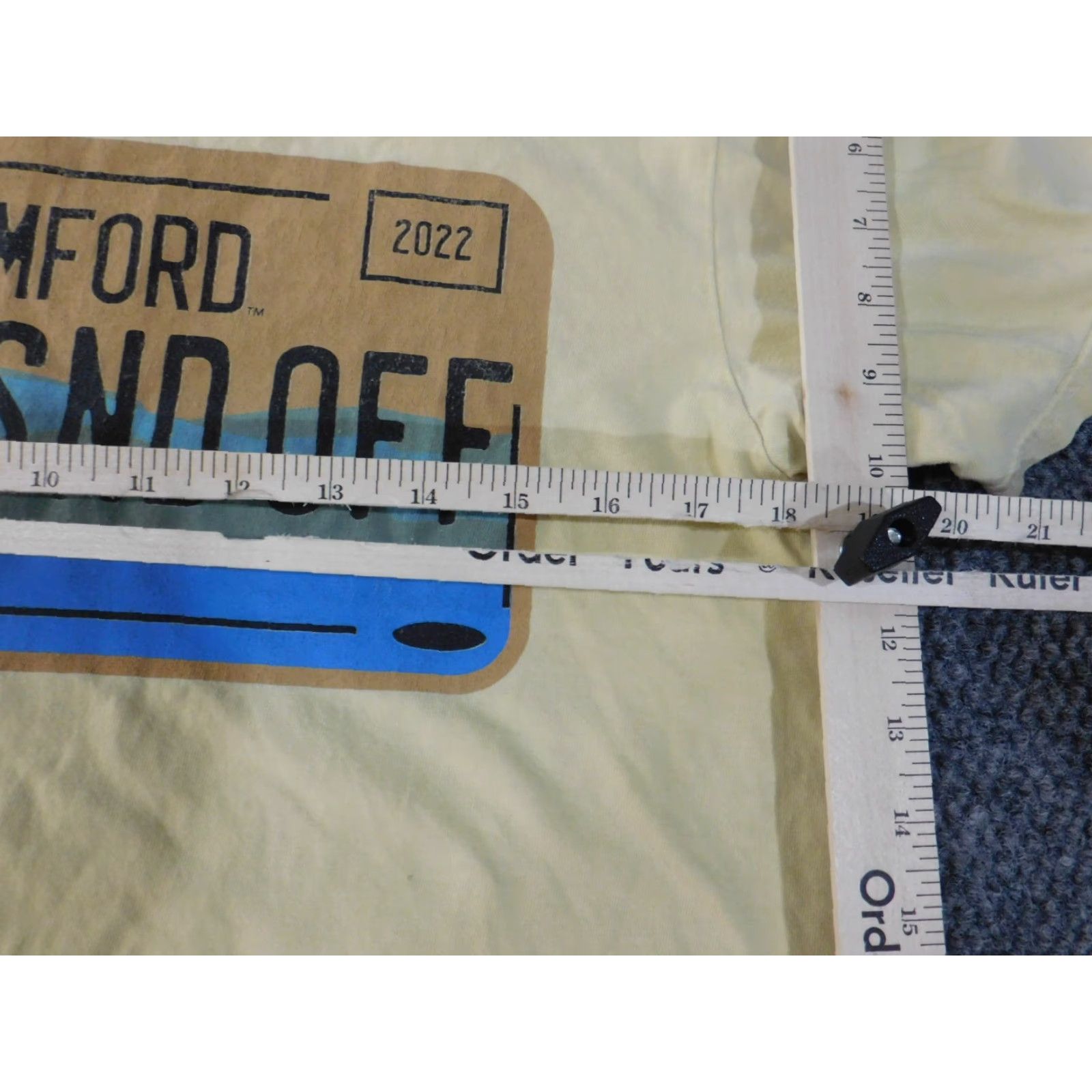 Comfort Colors Comfort Colors Shirt Mens M Yellow Logo Crew Neck Short Sleeve T-Shirt Breathing Knit Cotton Size US M / EU 48-50 / 2 - 6 Thumbnail