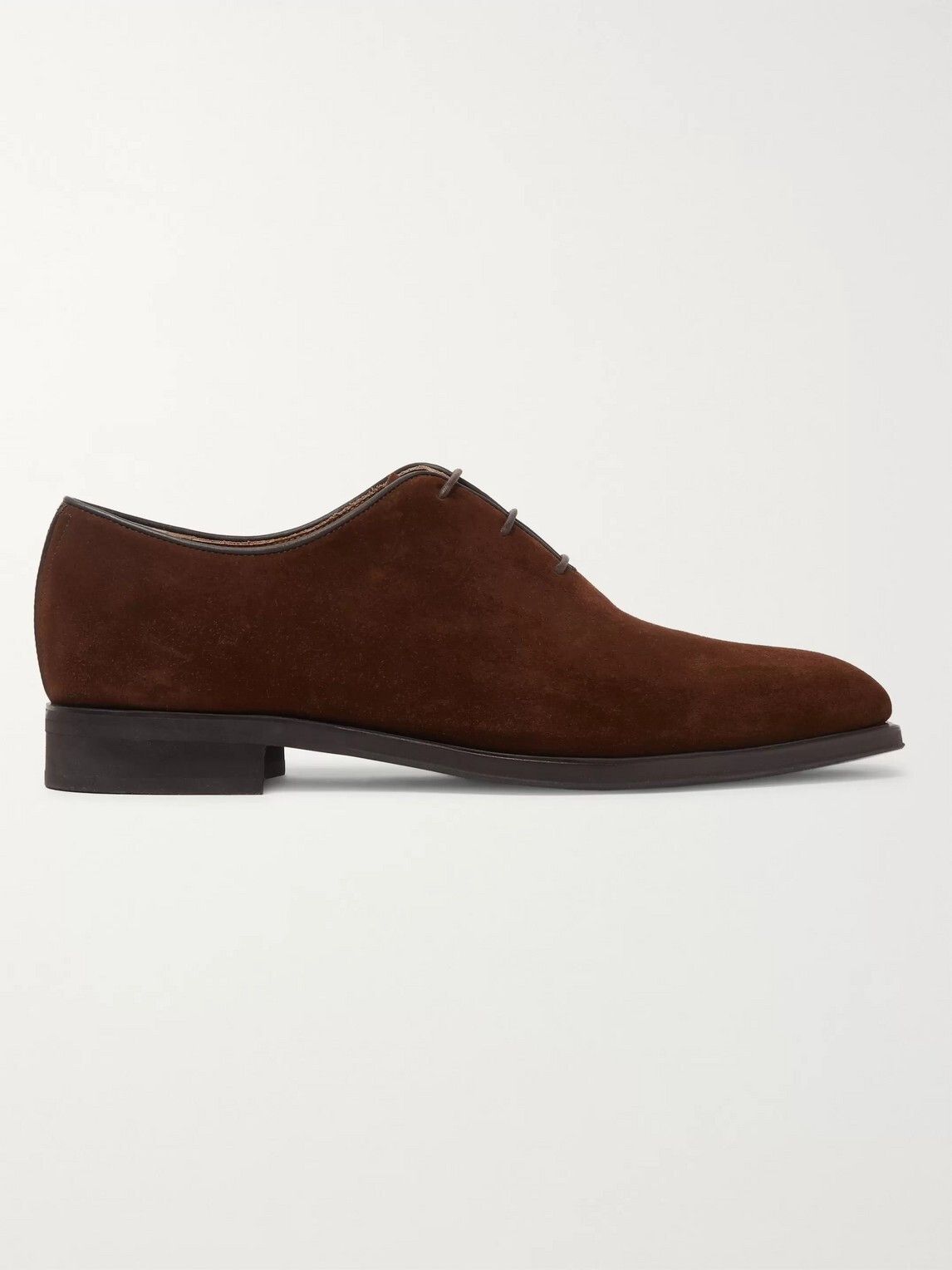 Berluti Alessandro Infini Leather-Trimmed Suede Oxford Shoes Size US 10 / EU 43 - 1 Thumbnail