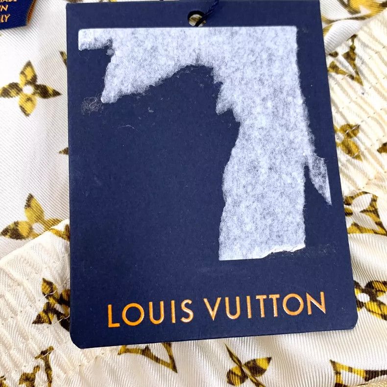 Louis Vuitton Louis Vuitton 23 Beige Mulberry Silk Logo Printed Casual S Size 39" - 6 Thumbnail