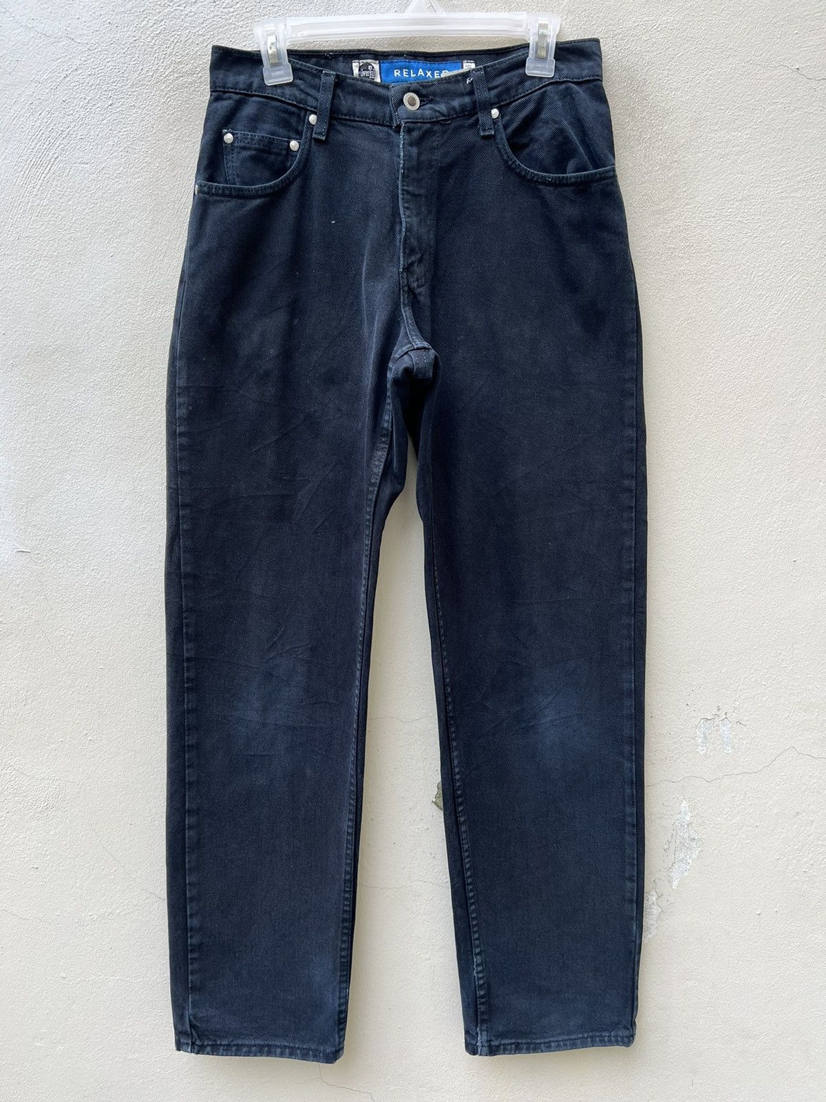 Levi's Vintage 1997 Levi’s Silvertab Fade Black Denim Relaxed Jeans Size US 29 - 6 Thumbnail