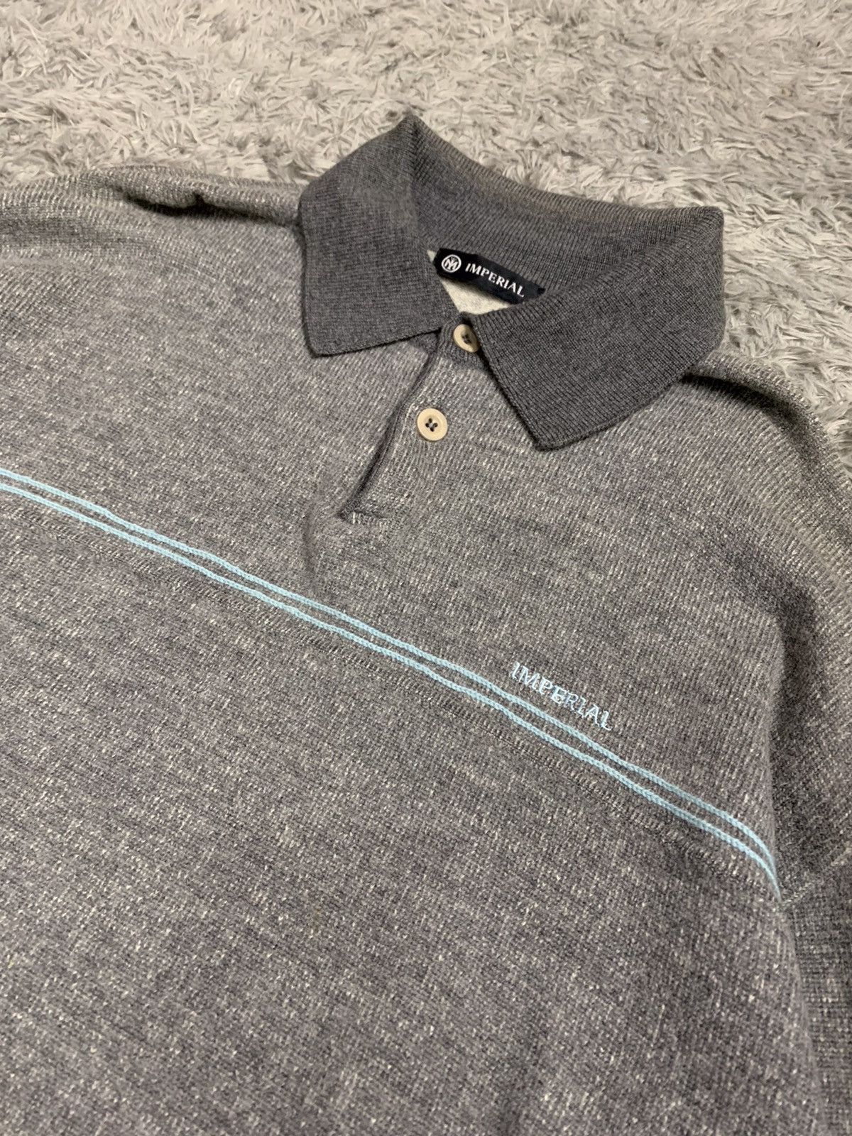 Imperial Imperial Polo Knit Sweater Size US L / EU 52-54 / 3 - 3 Thumbnail