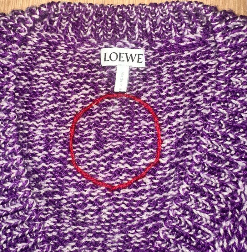 Loewe LOEWE The sweater was purple Size M / US 6-8 / IT 42-44 - 1 Thumbnail