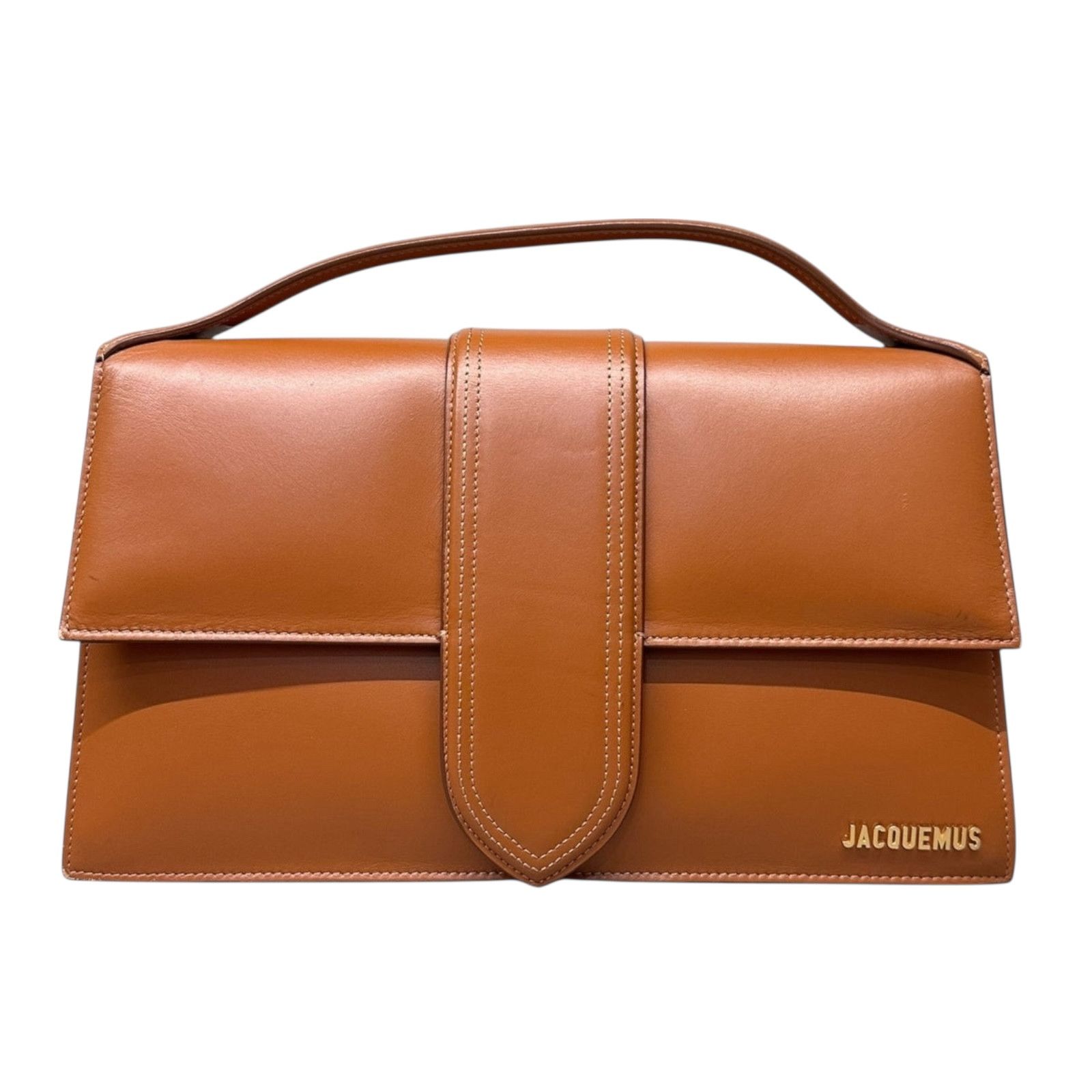Jacquemus Jacquemous Le Grand Bambino Brown Gold Size ONE SIZE - 2 Thumbnail