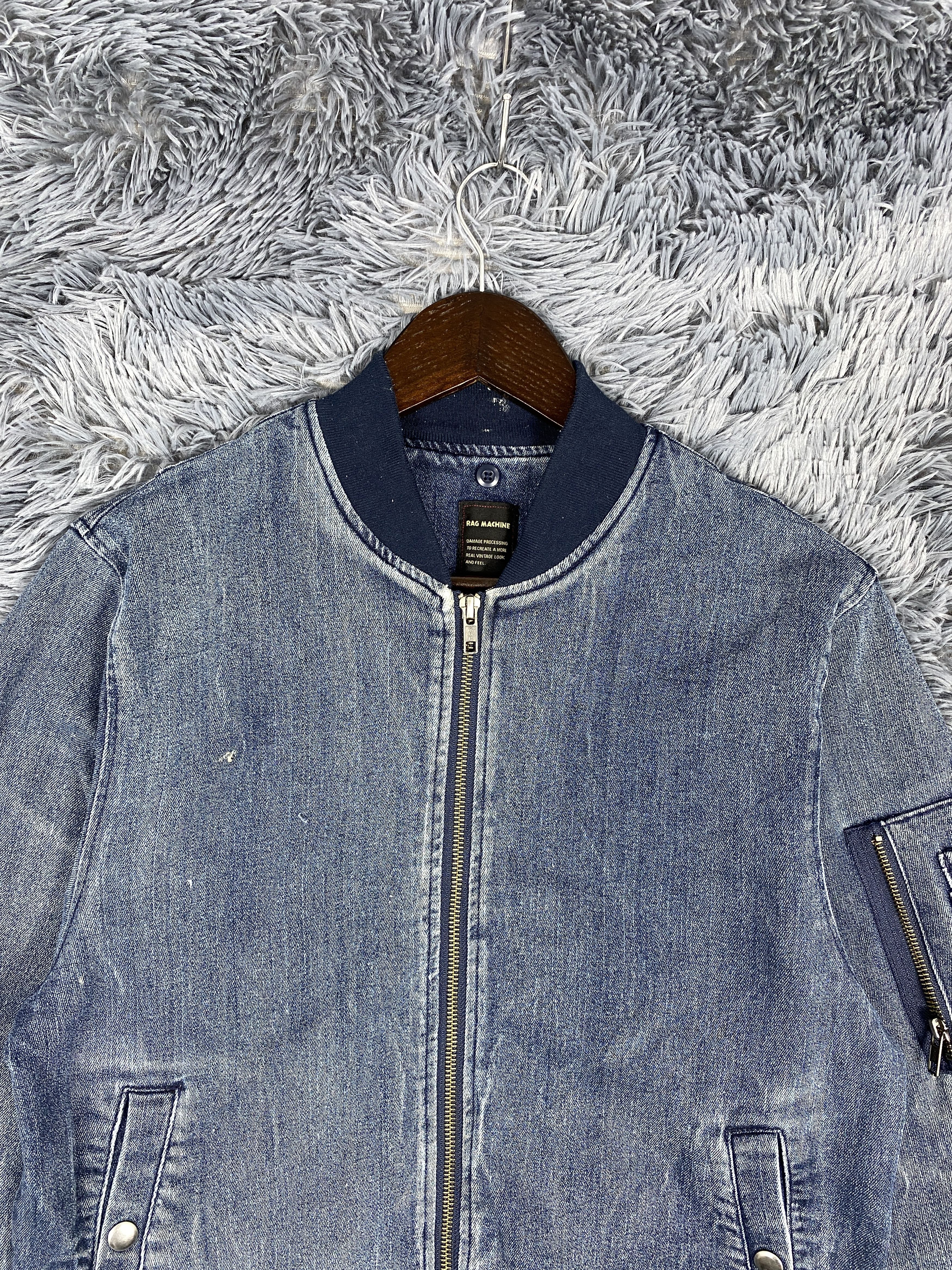 Japanese Brand Vintage Rag Machine Denim Zip Up Jacket Size US M / EU 48-50 / 2 - 2 Thumbnail