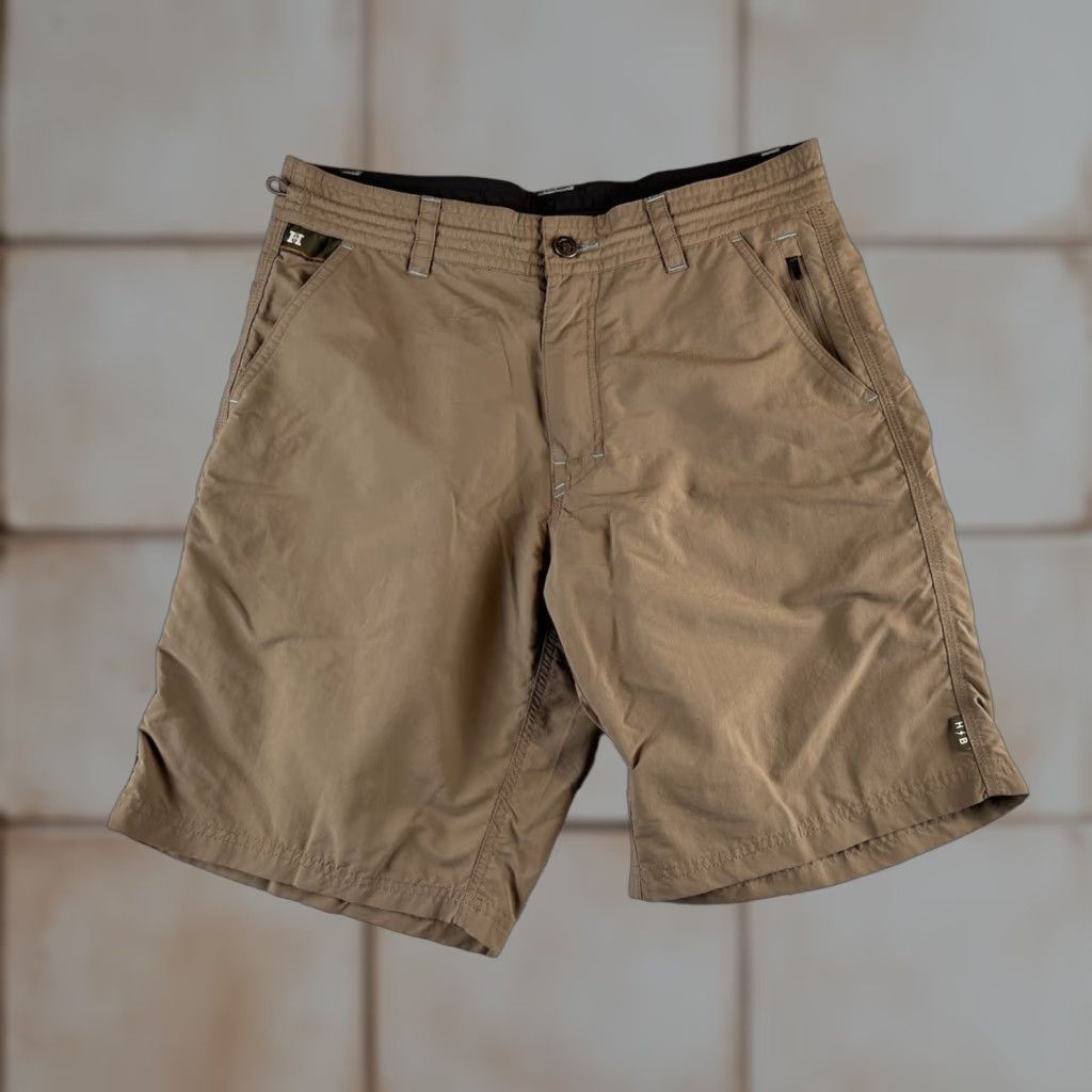 Howler Brothers Howler Brothers Shorts Mens 32 Beige Horizon Hybrid Ripstop Inseam 9.5 Nylon Lightweight Outdoor Chino Pocket Slash Casual Travel Summer Spring Fall Size US 32 / EU 48 - 1 Thumbnail