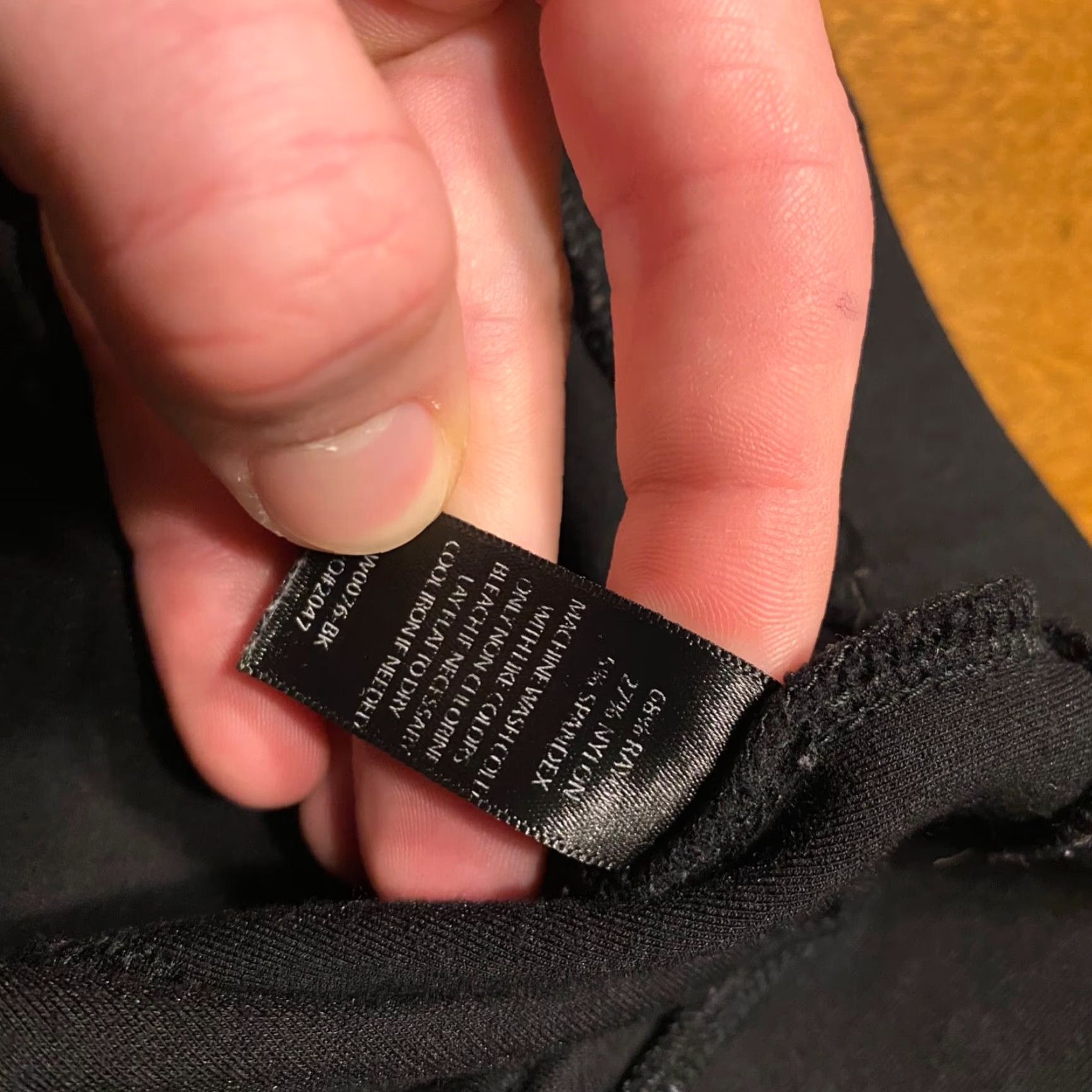 Vintage Betabrand Pants Womens L Petite Black Ribbed Straight Leg Yoga Dress Workwear Size 36" / US 14 / IT 50 - 4 Thumbnail