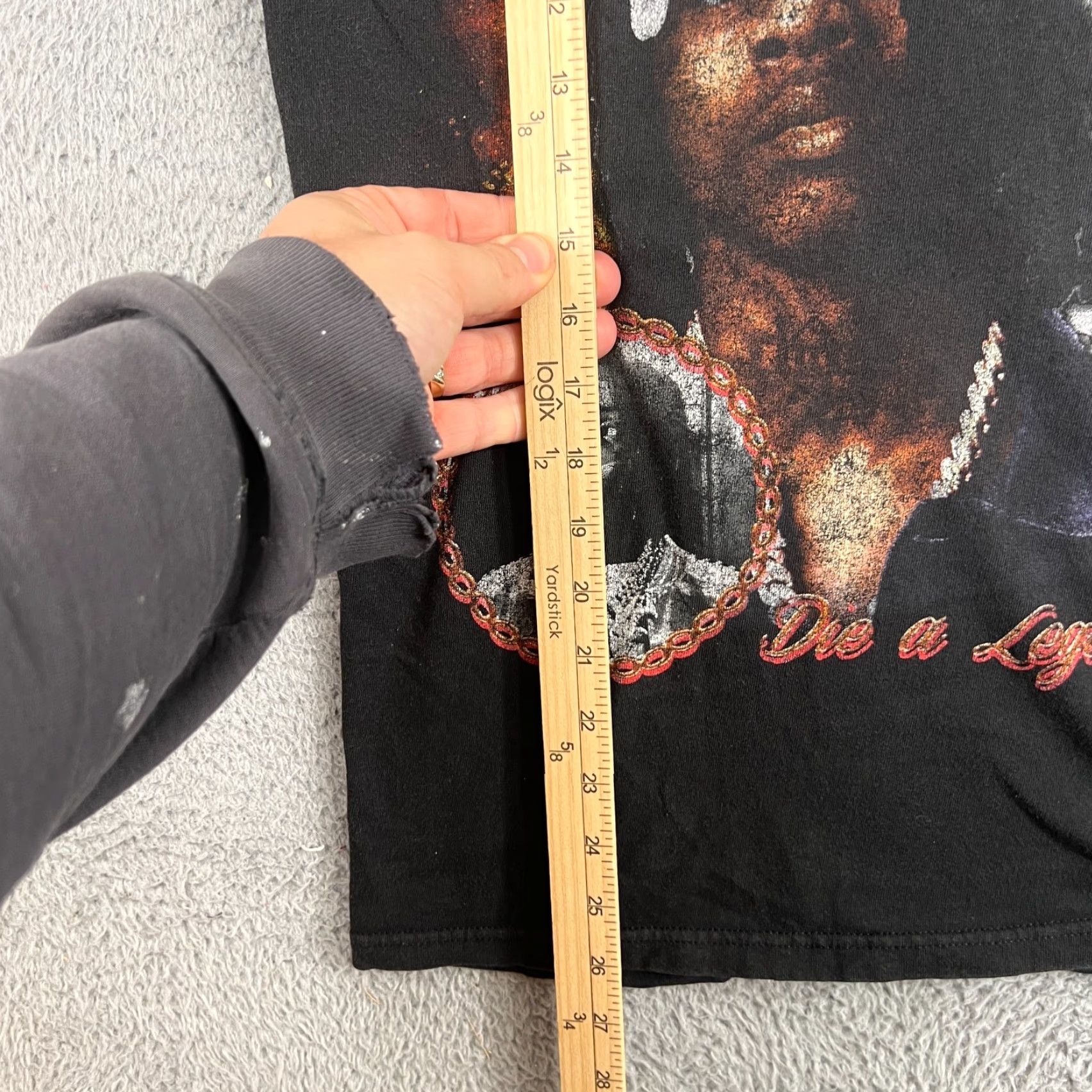 Vintage VINTAGE Polo G T Shirt Black Small Mens Crew Neck Short Sleeve All Cotton Die A Legend Size US S / EU 44-46 / 1 - 7 Thumbnail