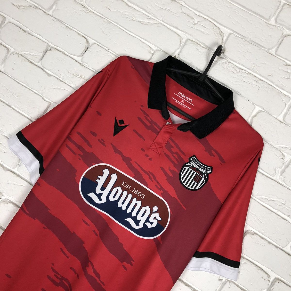 Macron Grimsby Town 2021 2022 third soccer jersey Size US XL / EU 56 / 4 - 2 Thumbnail