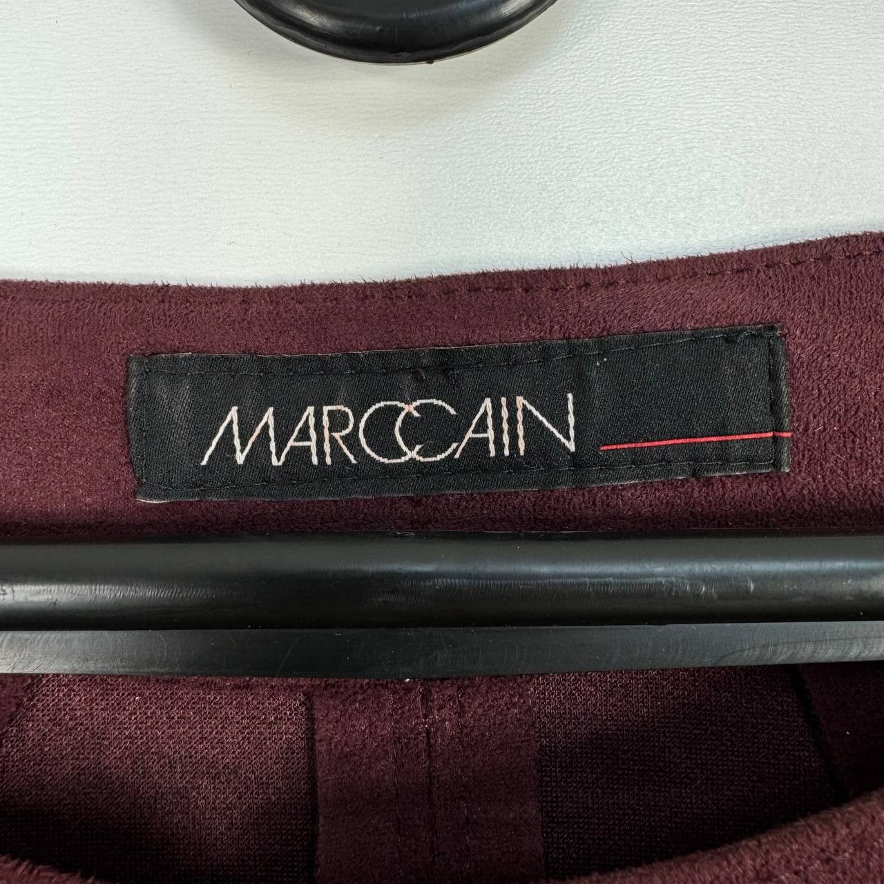 Other Marc Cain Suede Fringe Jacket Burgundy Zip Women Size M Size M / US 6-8 / IT 42-44 - 4 Thumbnail