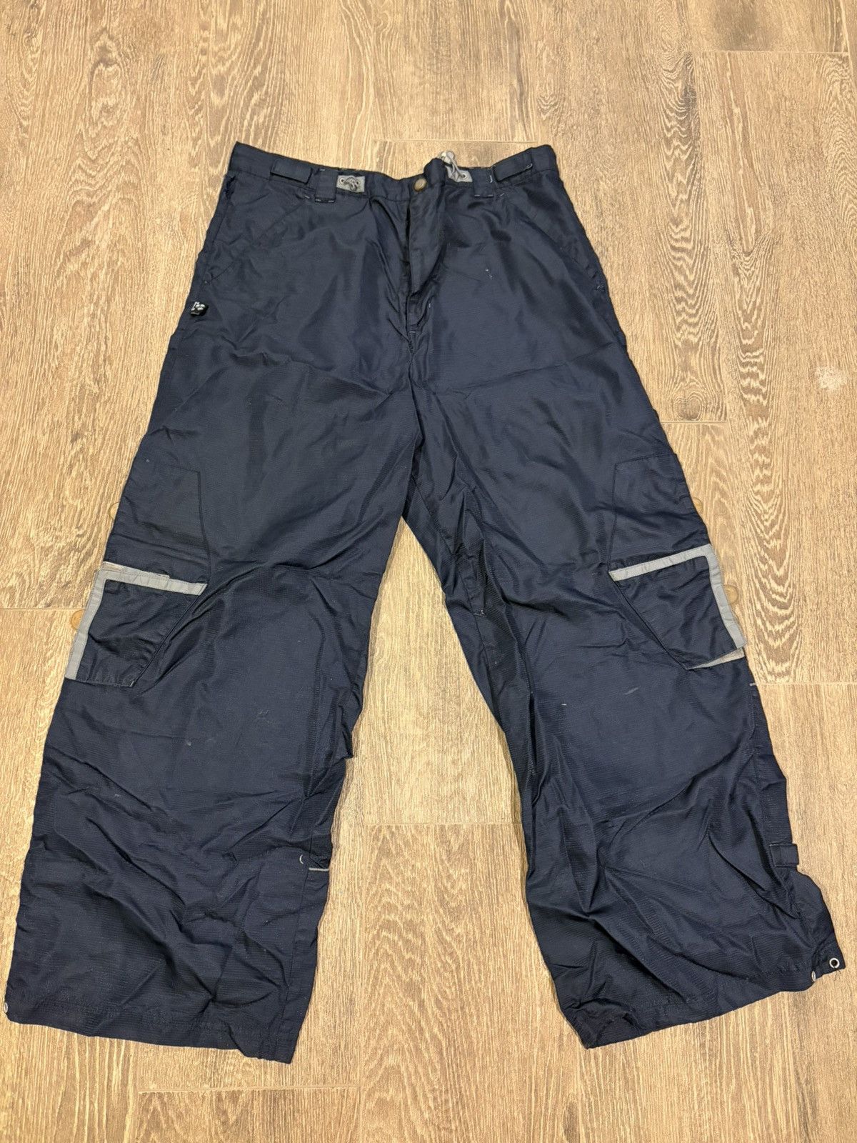 Other Rare Vintage raver wide leg utility cargo pant Size US 34 / EU 50 - 1 Thumbnail