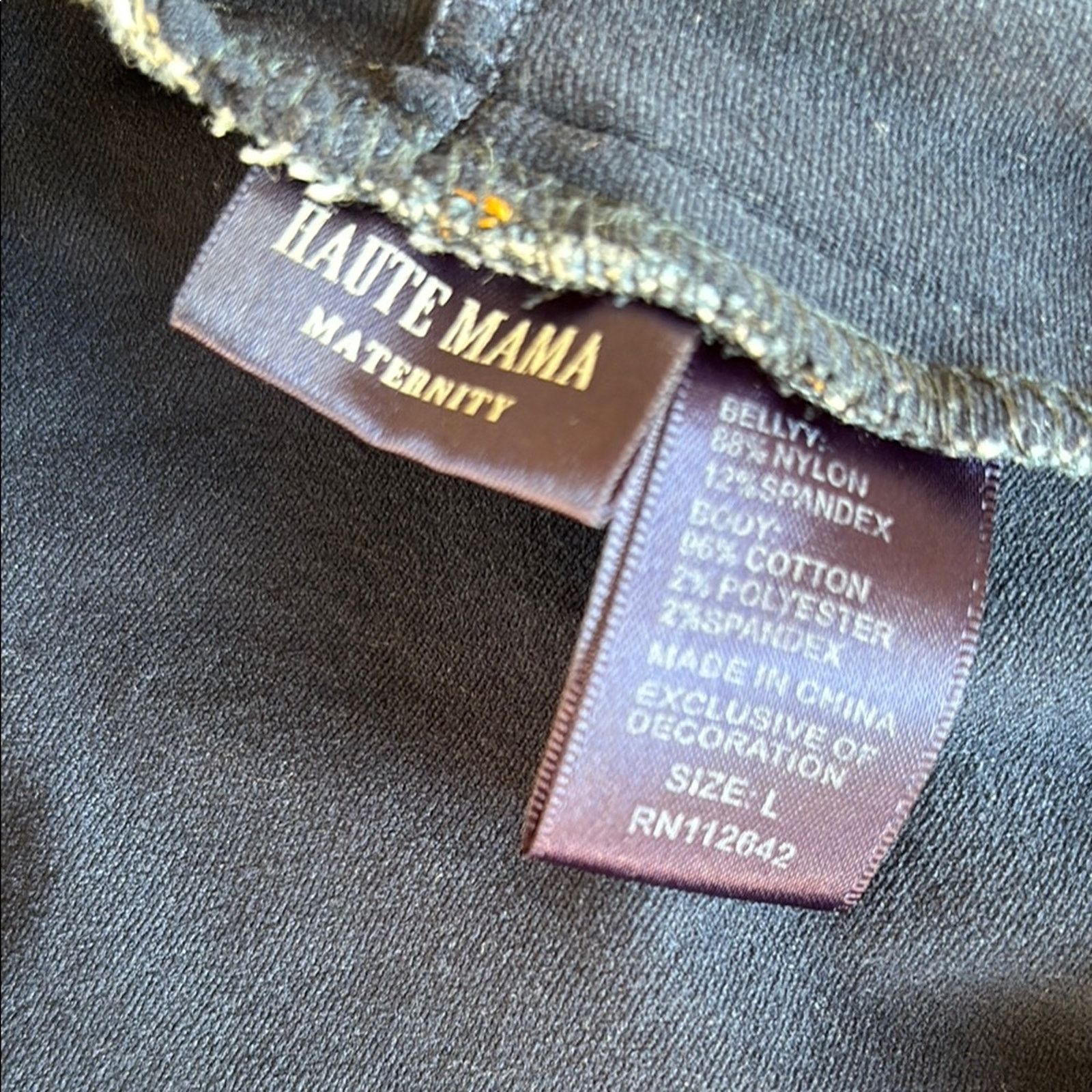 The Unbranded Brand Haute Mama High-Waisted Denim Maternity Shorts Large Size 32" / US 10 / IT 46 - 4 Thumbnail