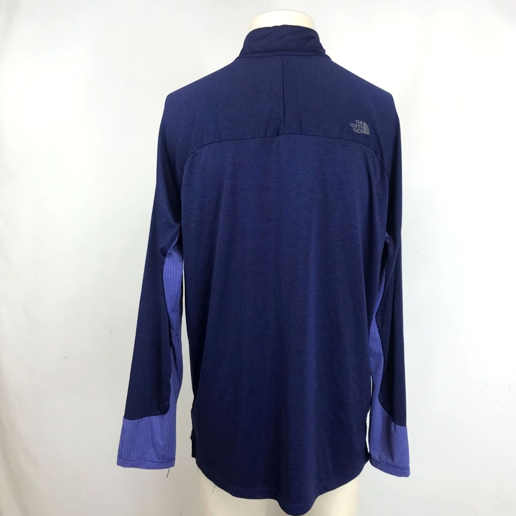The North Face THE NORTH FACE Men XL Blue Long Sleeve 1/4 Zip FlashDry Shirt Size US XL / EU 56 / 4 - 5 Thumbnail
