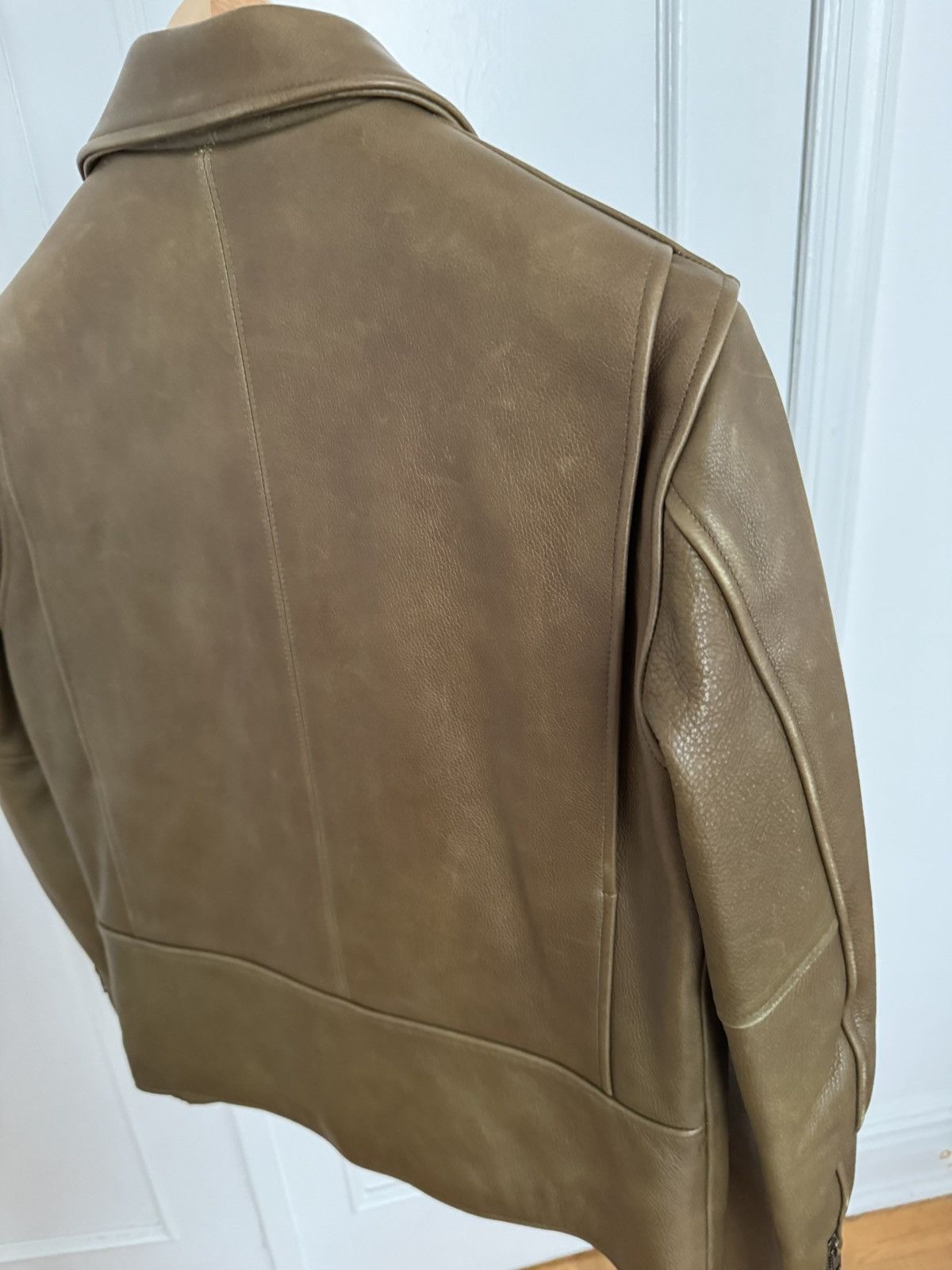 Taylor Stitch x Golden Bear Moto Jacket Loden Steerhide NWT