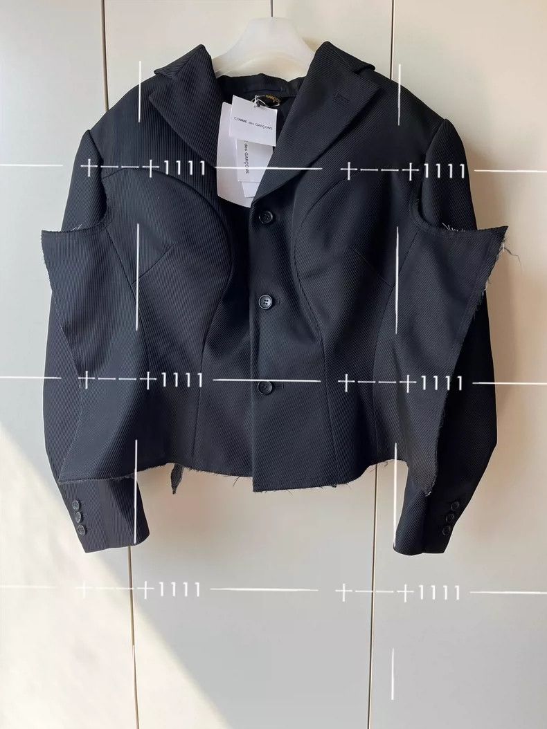 Comme des Garcons Comme des Garcons Spliced polyester long sleeve jacket Size XS / US 0-2 / IT 36-38 - 1 Thumbnail