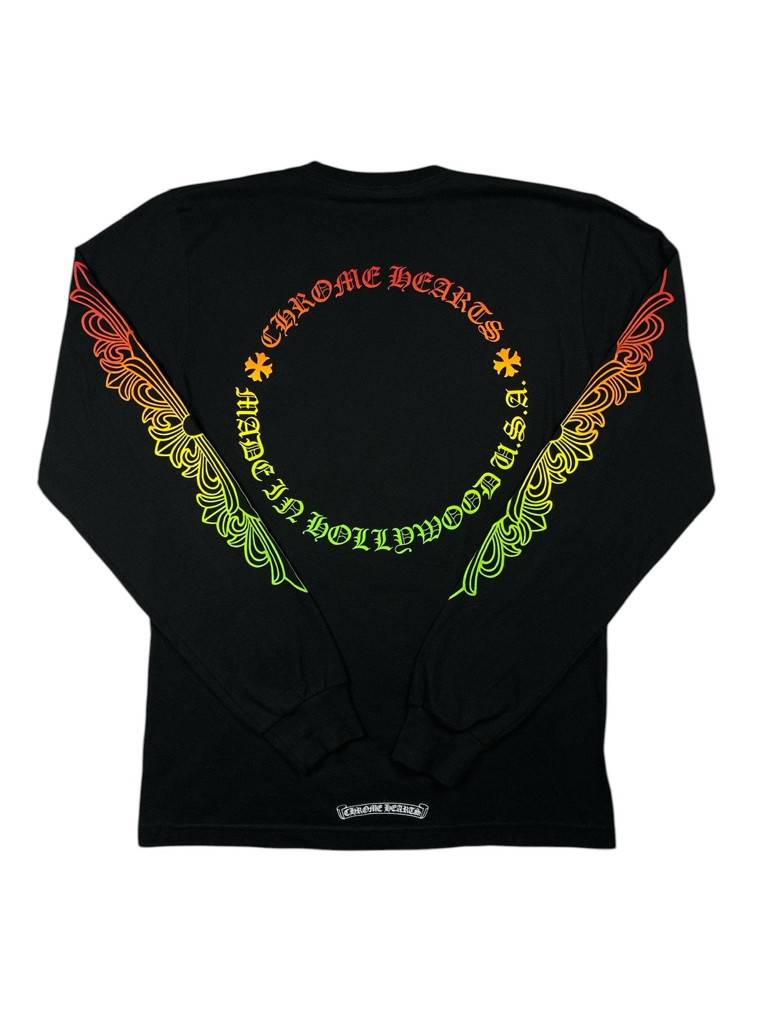 Chrome Hearts Chrome Hearts Multicolor Floral Long Sleeve Black Tee Size US M / EU 48-50 / 2 - 5 Thumbnail