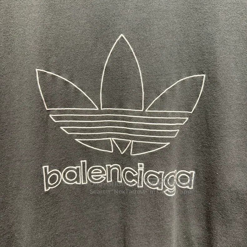 Balenciaga Balenciaga Adidas x Co-branded Black Letter Logo Embroider Size US S / EU 44-46 / 1 - 4 Thumbnail