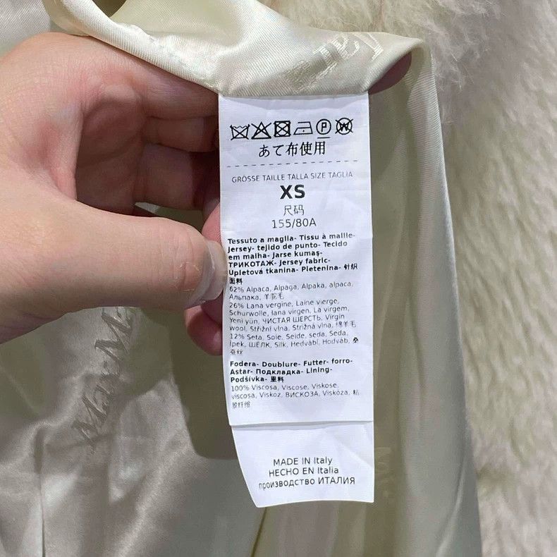 Max Mara Max Mara Hot Style Milk White Long Teddy Coat Size XS / US 0-2 / IT 36-38 - 4 Thumbnail