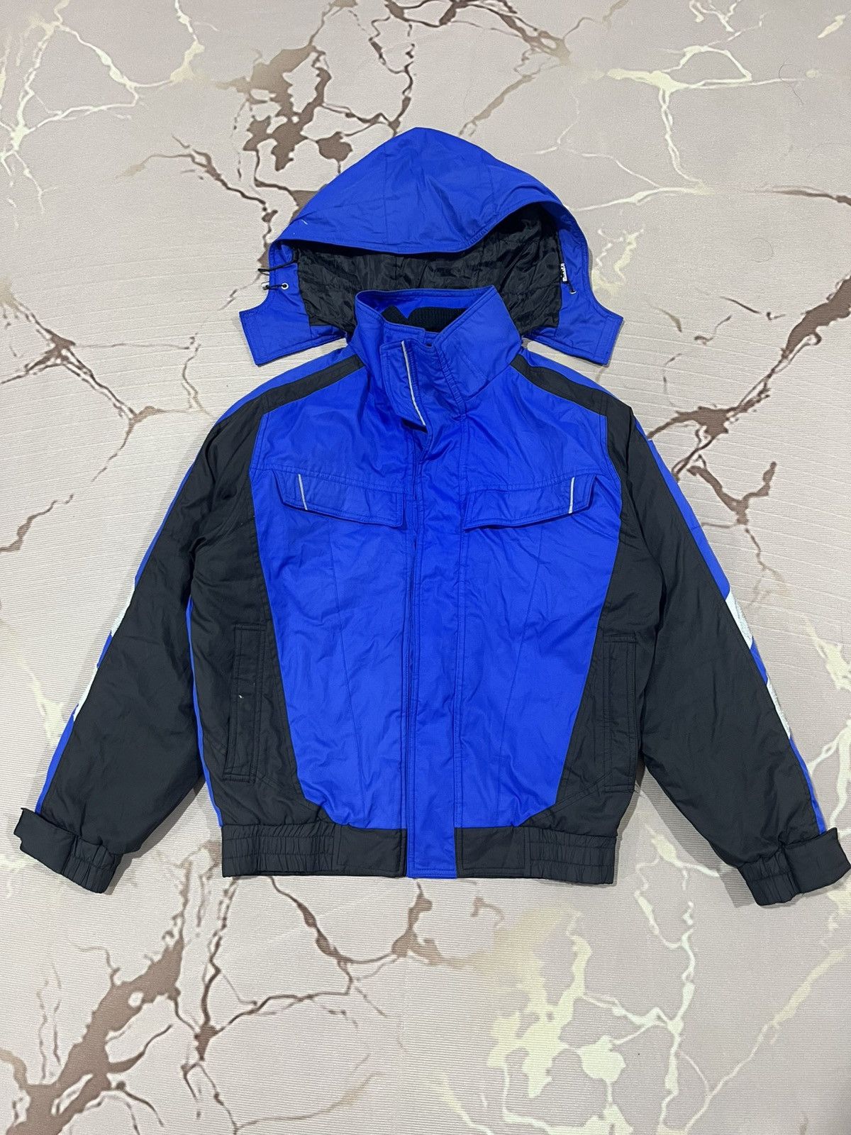 Japanese Brand Andare Schietti Tech Work Jacket Reflective Blue Size US M / EU 48-50 / 2 - 1 Thumbnail