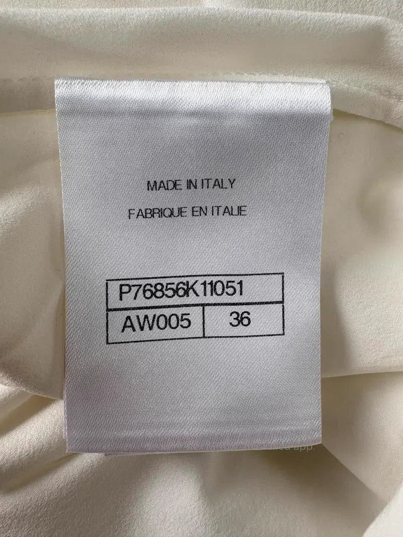 Chanel Chanel 24P white hollow lapel long-sleeved knitted dress Size XS / US 0-2 / IT 36-38 - 6 Thumbnail