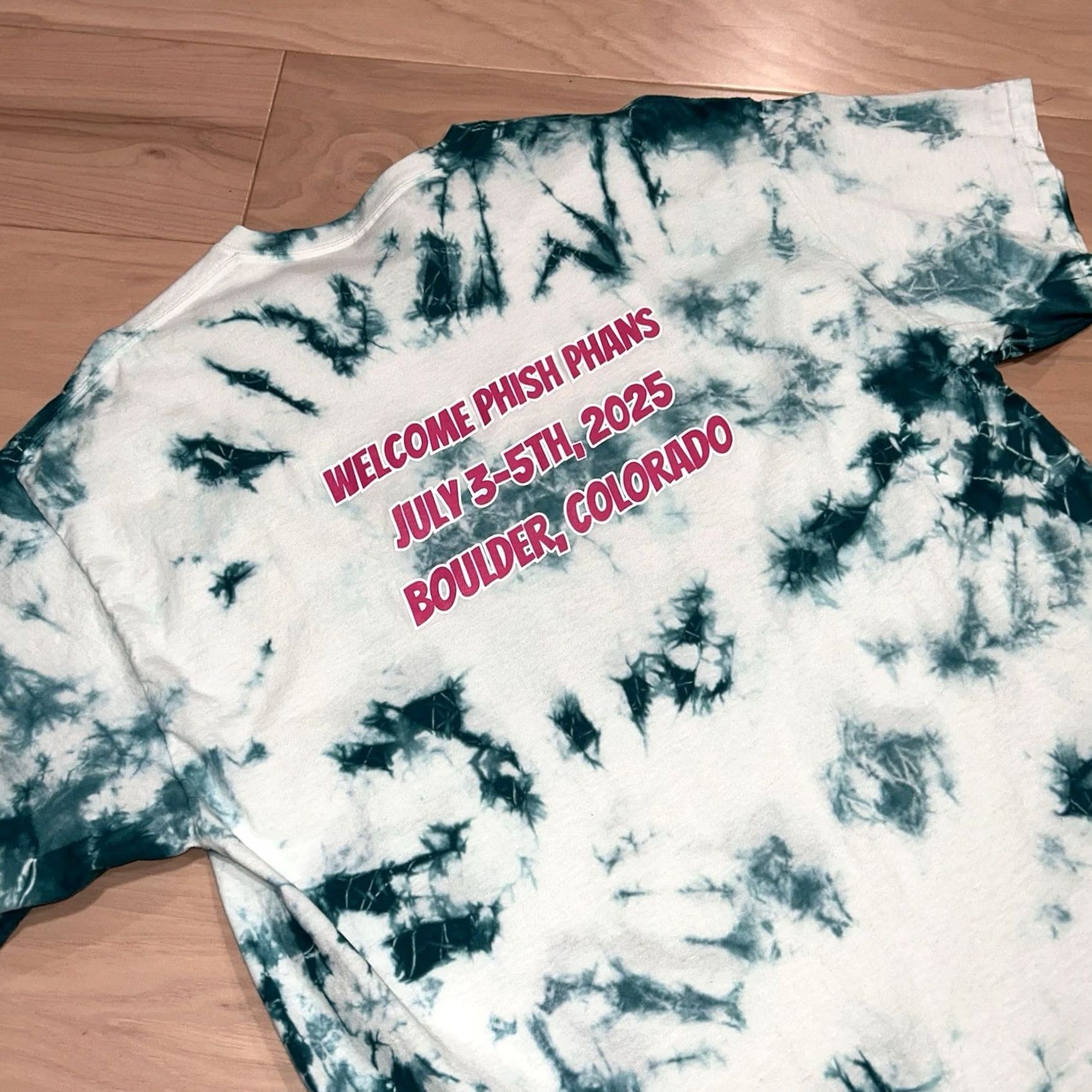 Port & Company Mister Oso Phish Phans 2025 Boulder Tee Tie Dye Shirt XL Men Green Tie Dye Logo Crew Neck Short Sleeve Graphic Print Tee Port & Company Size US XL / EU 56 / 4 - 4 Thumbnail