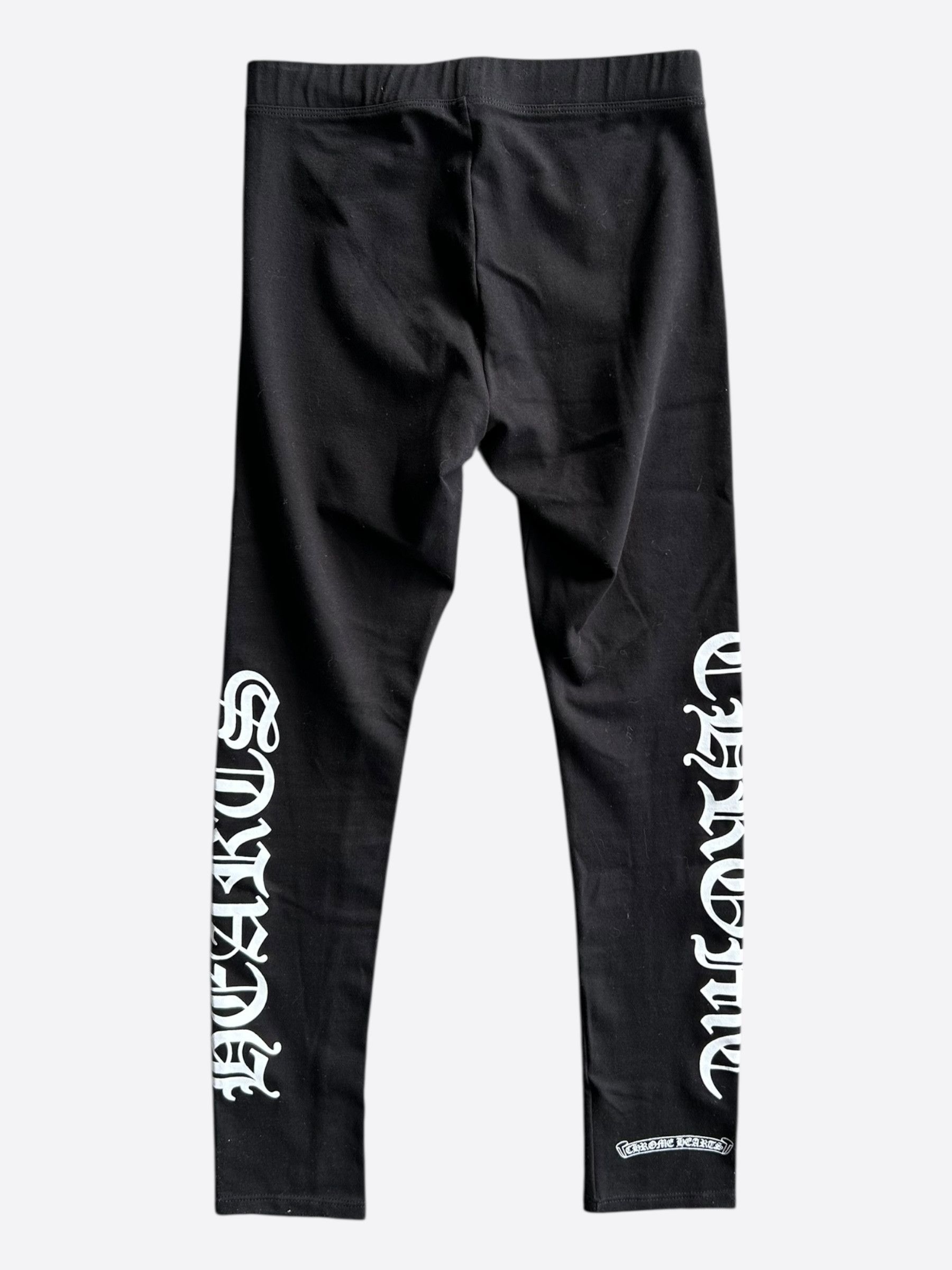 Chrome Hearts Chrome Hearts Black & White Horseshoe Logo Leggings Size 27" / US 4 / IT 40 - 2 Thumbnail