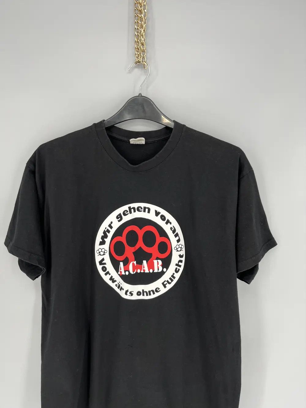 Band Tees Mens Vintage Y2K T Shirt ACAB A.C.A.B. Size M Size US L / EU 52-54 / 3 - 7 Thumbnail