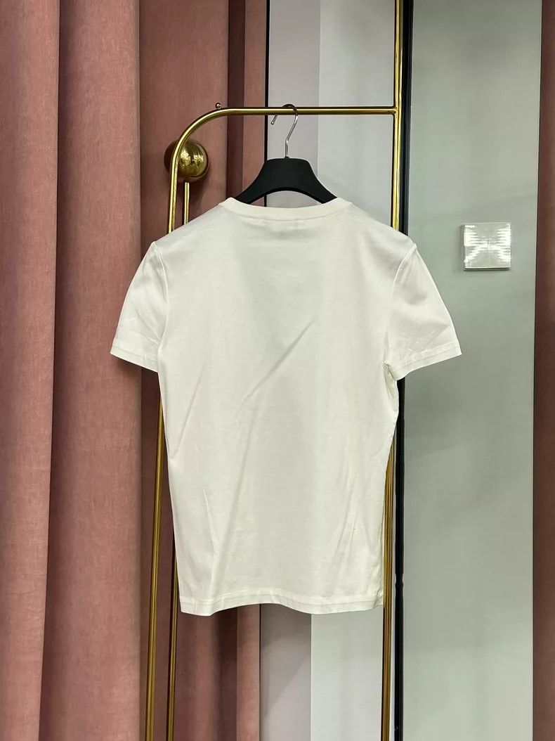 Loro Piana LORO PIANA White T-shirt Size M / US 6-8 / IT 42-44 - 4 Thumbnail