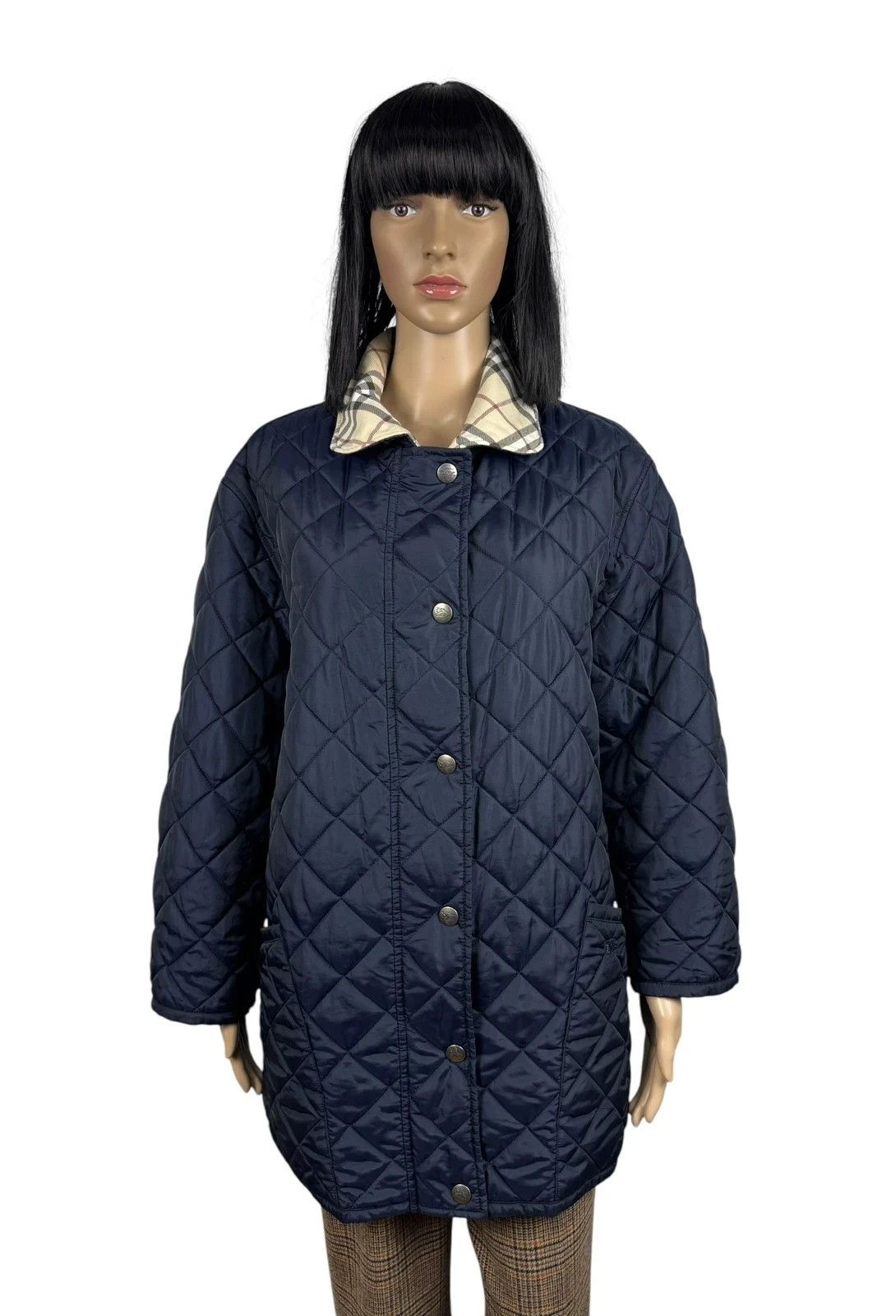 Burberry Burberry Vintage Quilted Jacket Check Women size DE40 Size M / US 6-8 / IT 42-44 - 1 Thumbnail