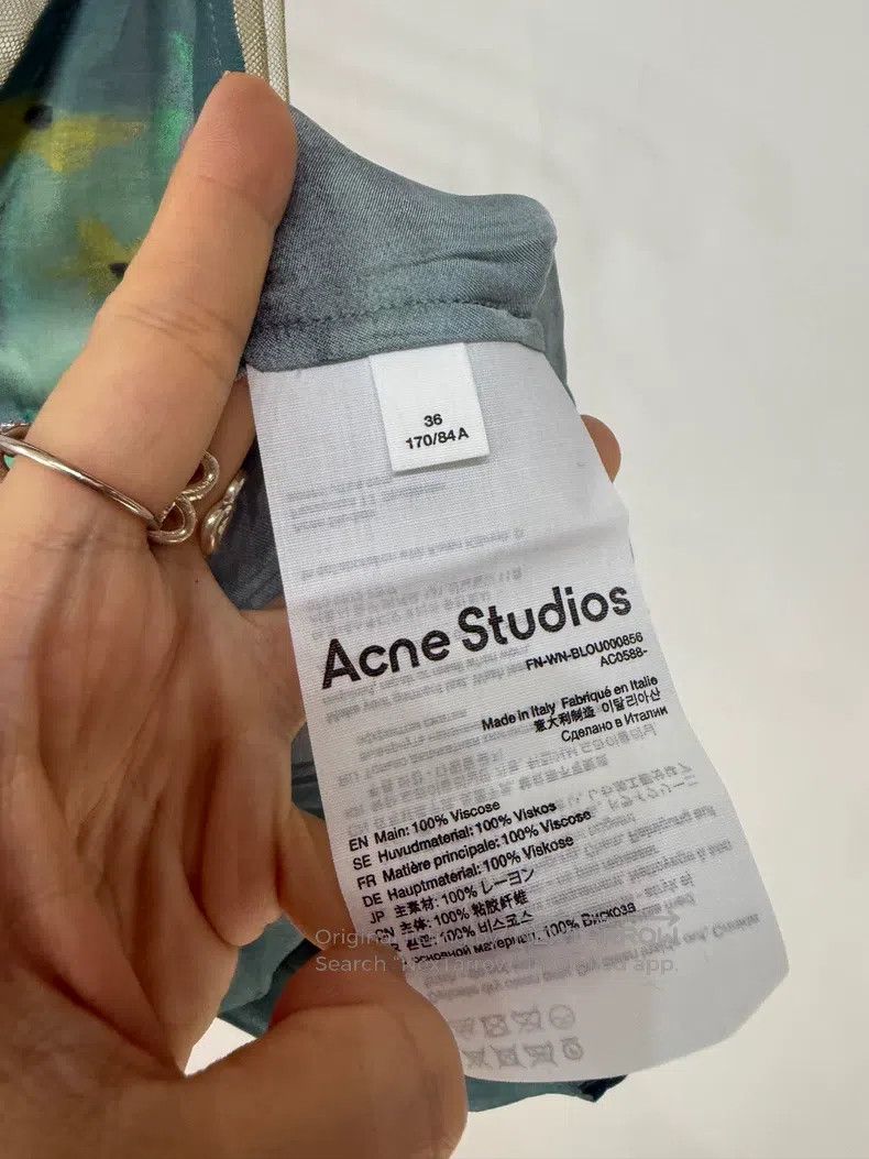 Acne Studios Acne Studios Satin Bow Printed V-Neck Camisole Size XS / US 0-2 / IT 36-38 - 4 Thumbnail